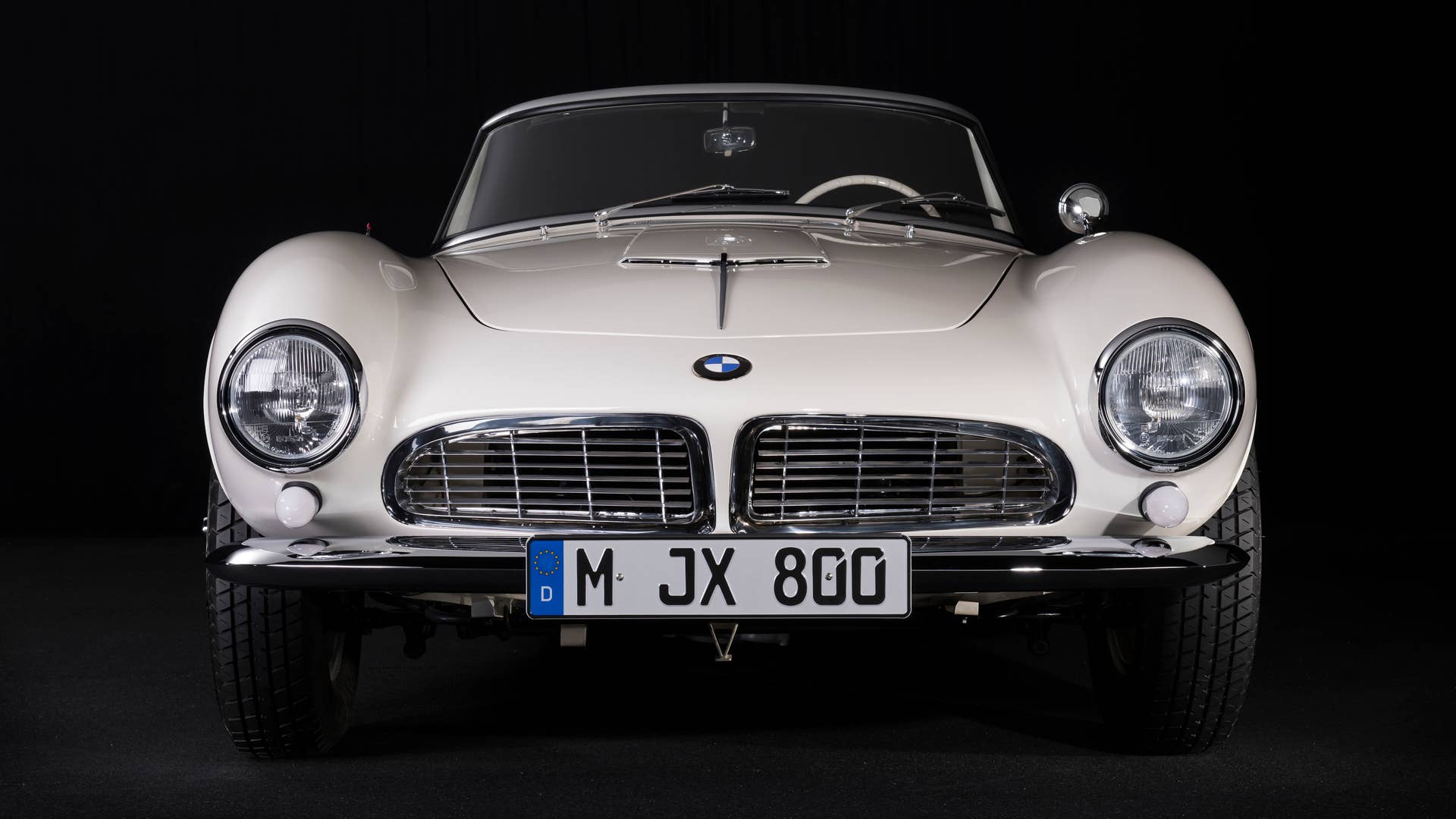 Elvis Presley's Restored BMW 507 Front Exterior