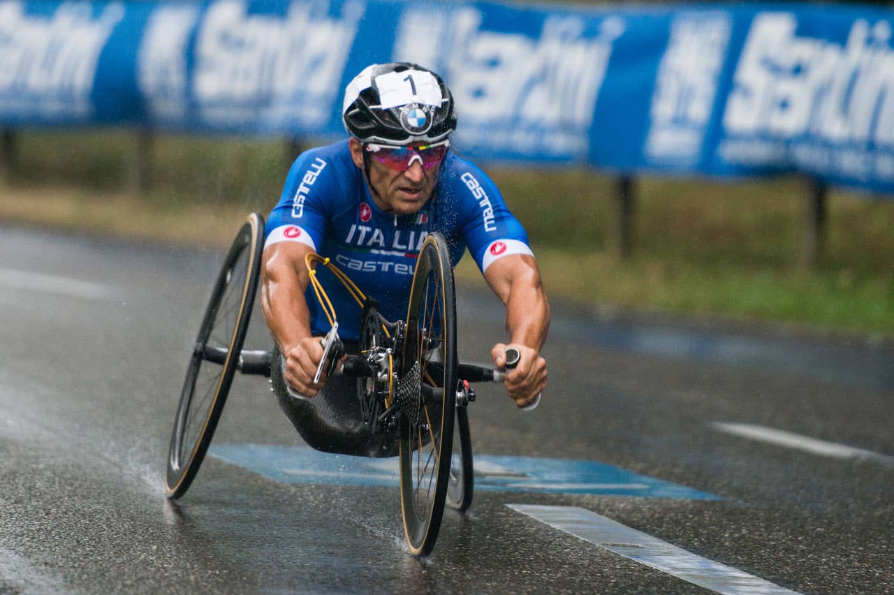 Nottwil (SUI) 29th July 2015. UCI Para-cycling Road World Championship 2015 - Opening ceremony - BMW Ambassador Alessandro Zanardi (ITA). This image is copyright free for editorial use © BMW AG