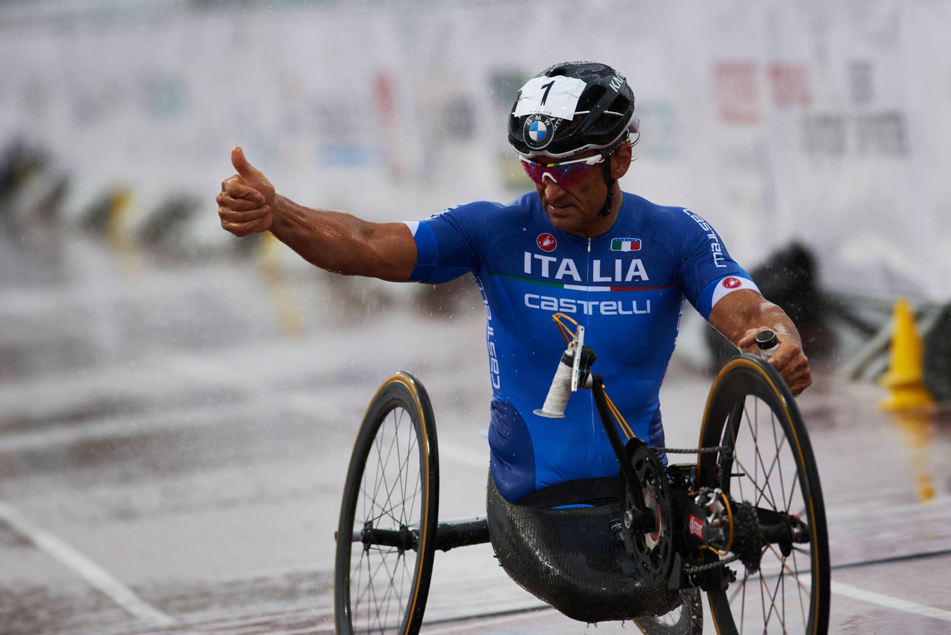 Alex Zanardi Team Italy hand cycle