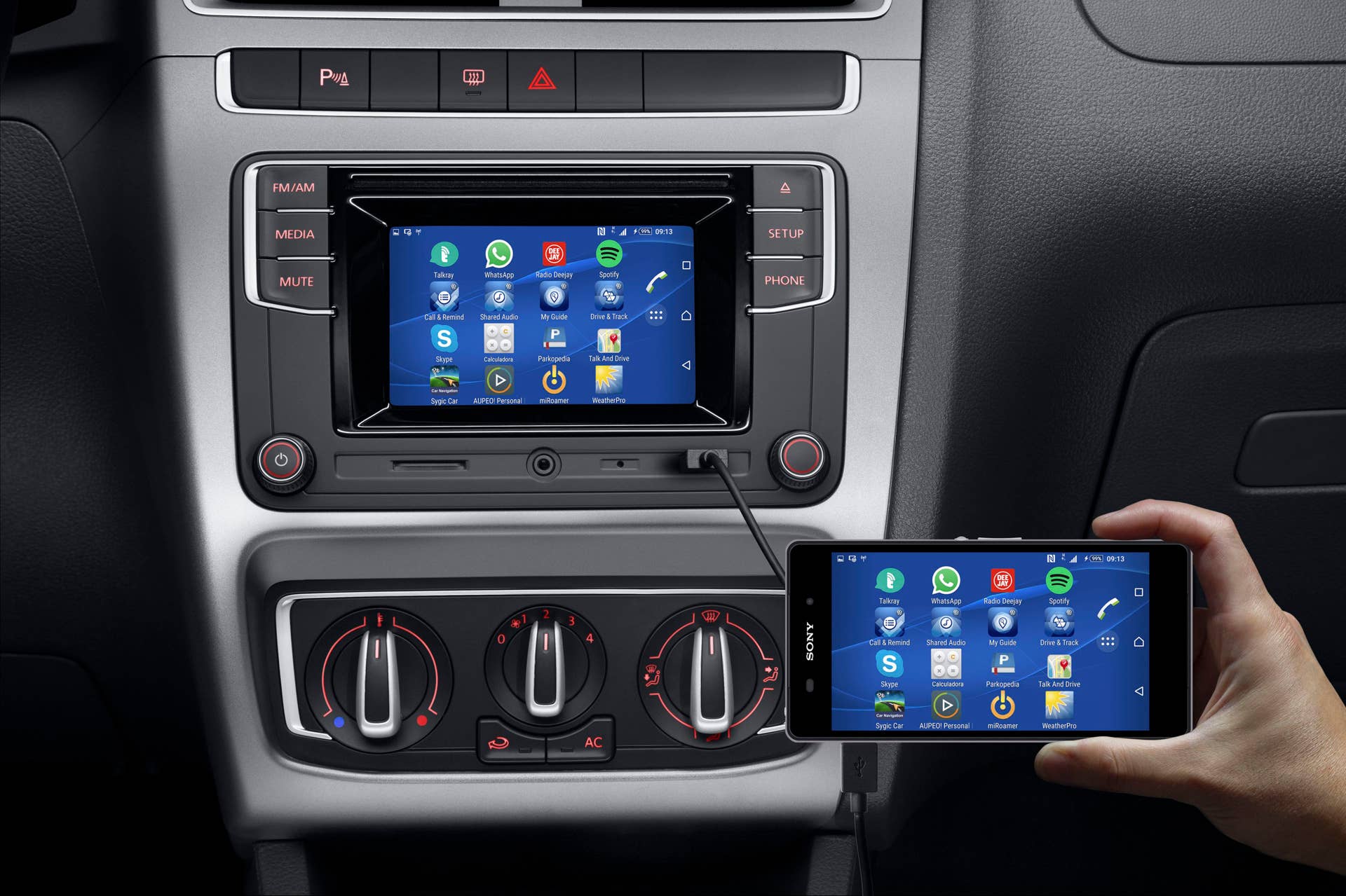 VW Fox Track infotainment
