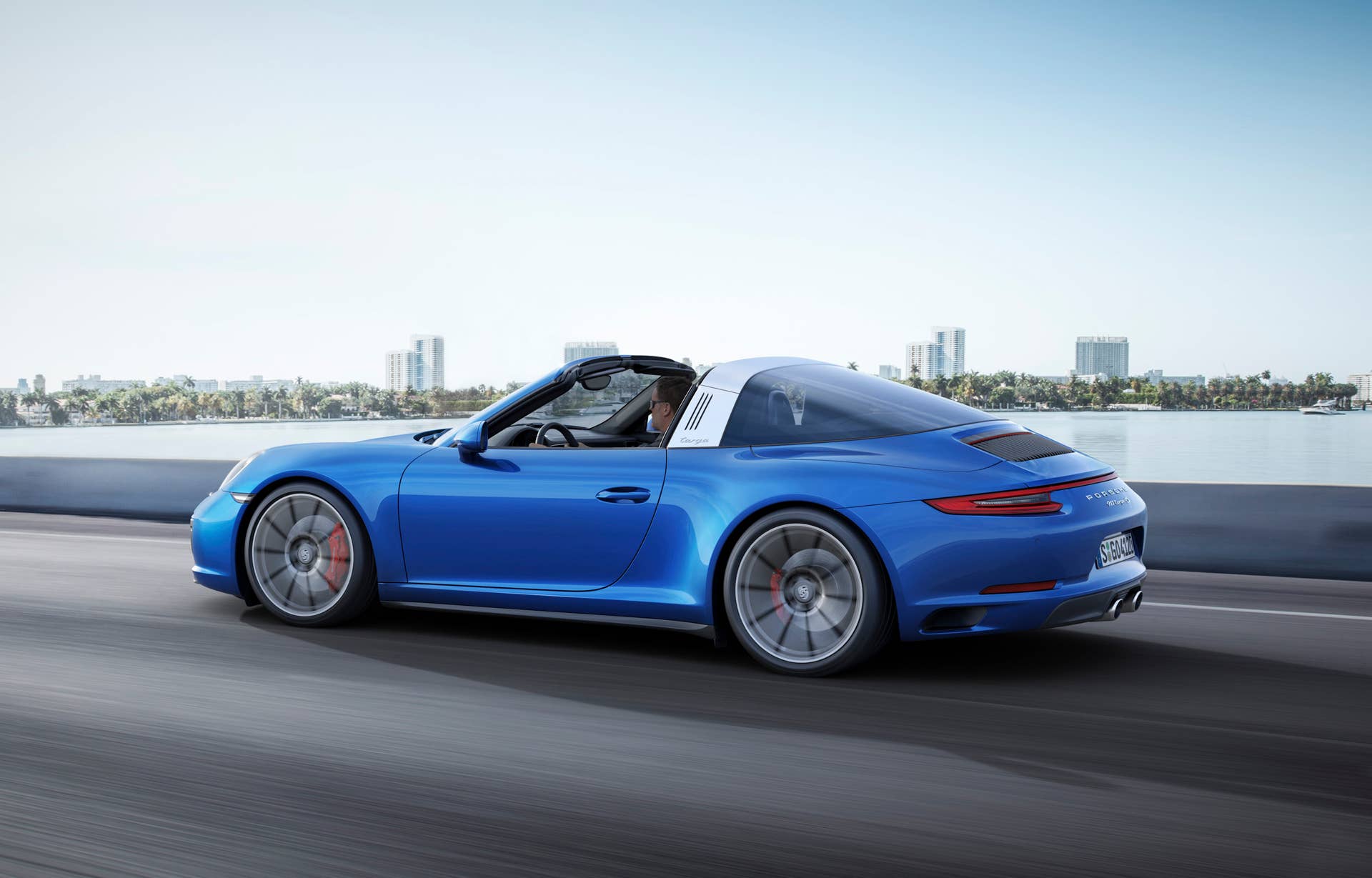 2017 Porsche 911 Targa 4S rear 3/4