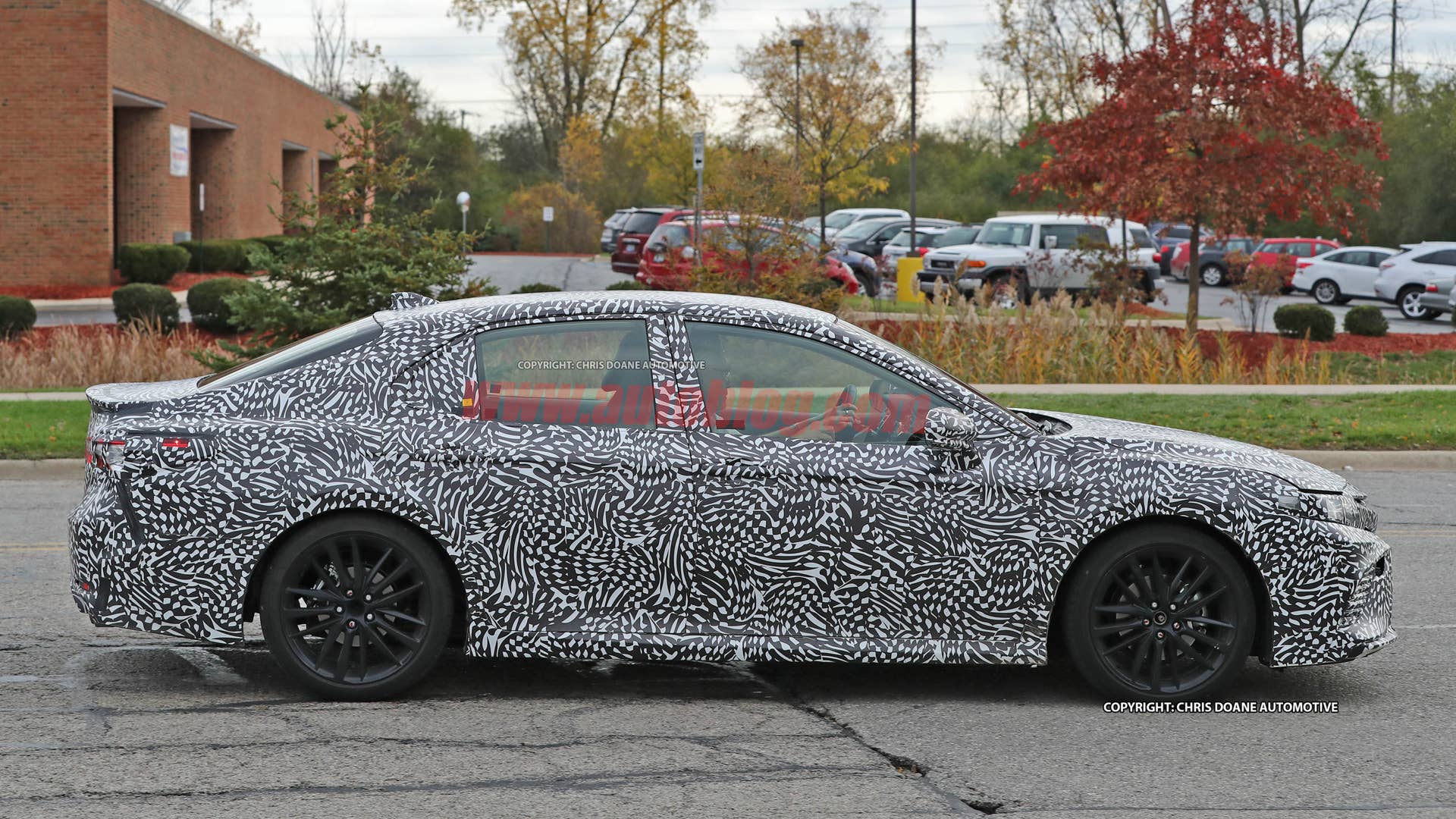 2018 Toyota Camry Spy Shots Side Exterior