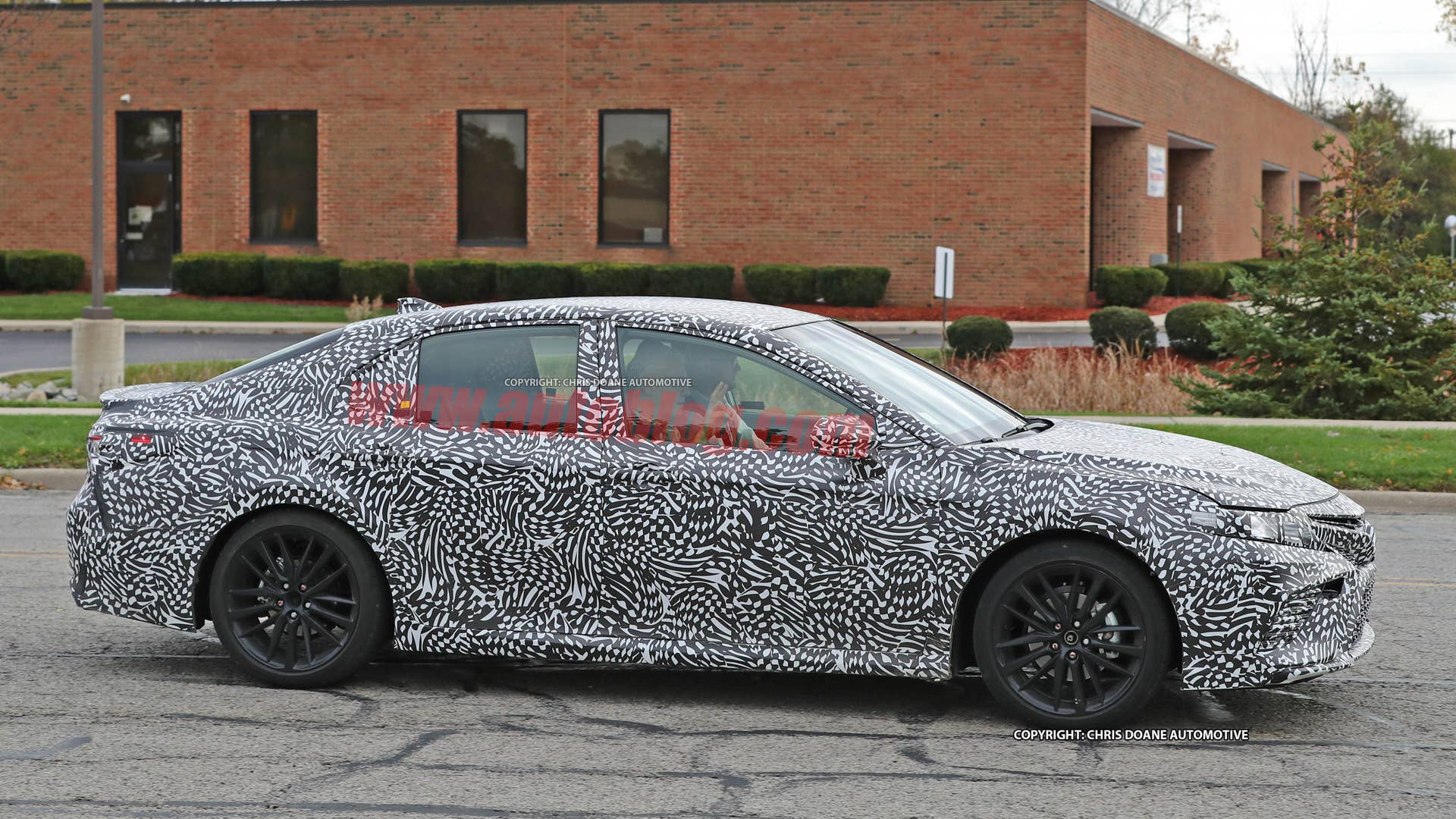 2018 Toyota Camry Spy Shots Side Exterior