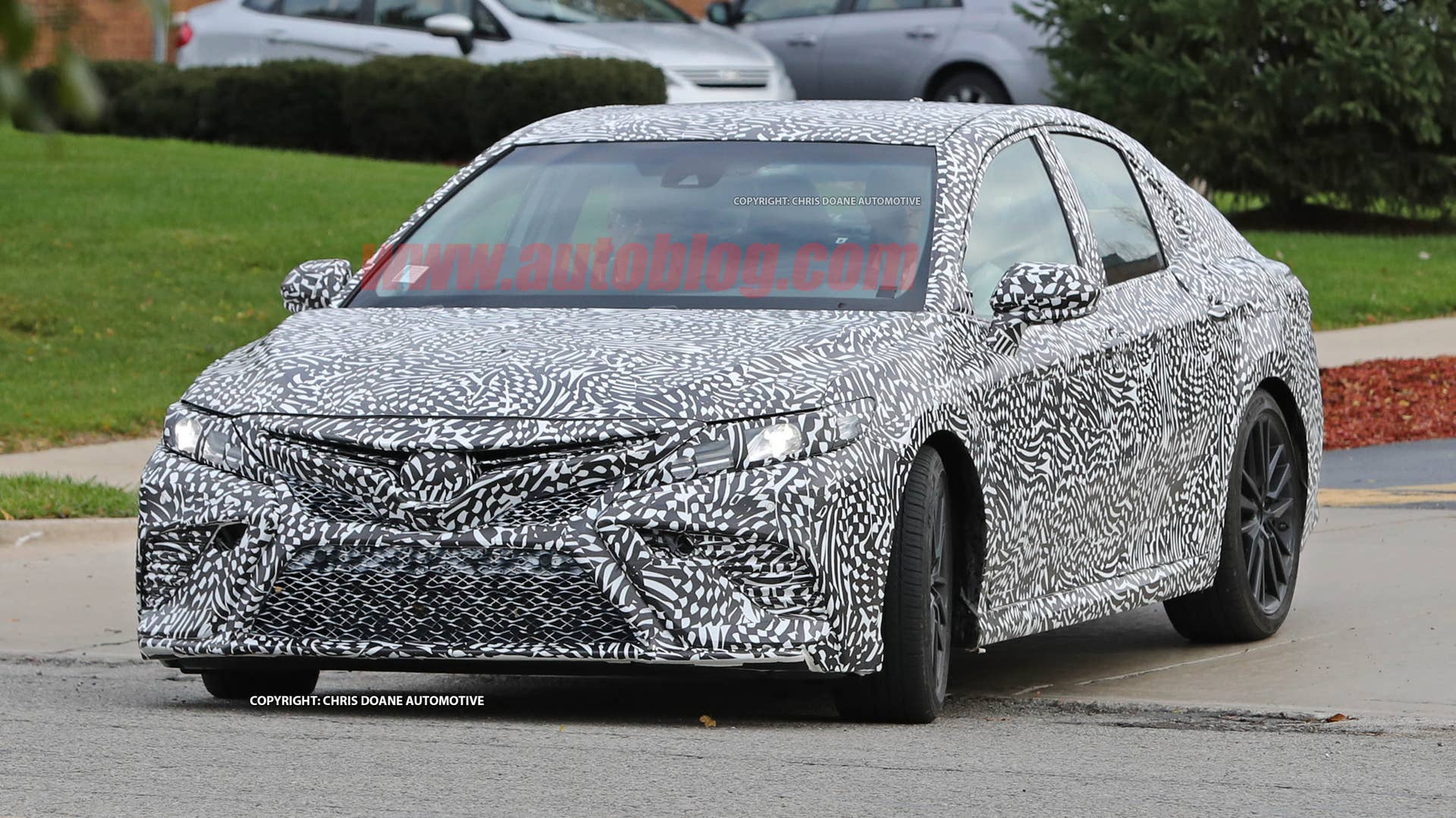 2018 Toyota Camry Spy Shots Front End Exterior