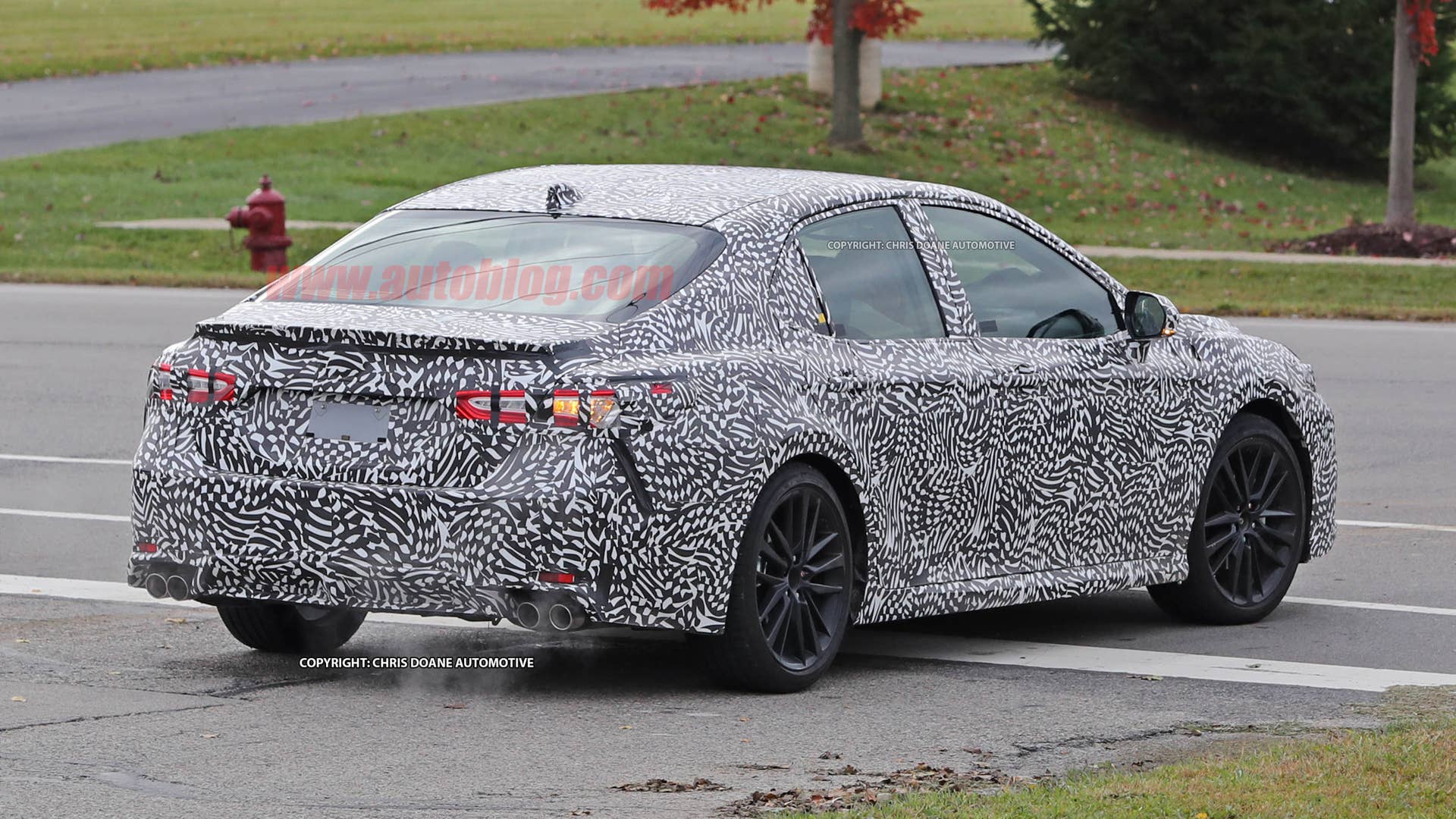 2018 Toyota Camry Spy Shots Rear End Exterior