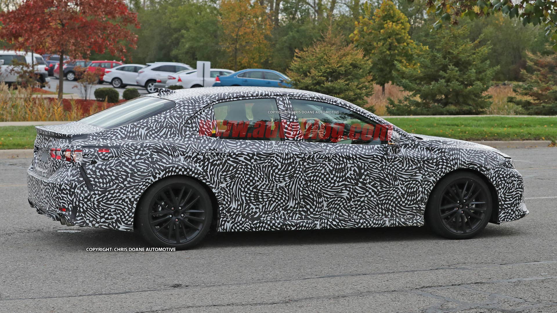 2018 Toyota Camry Spy Shots Side Exterior