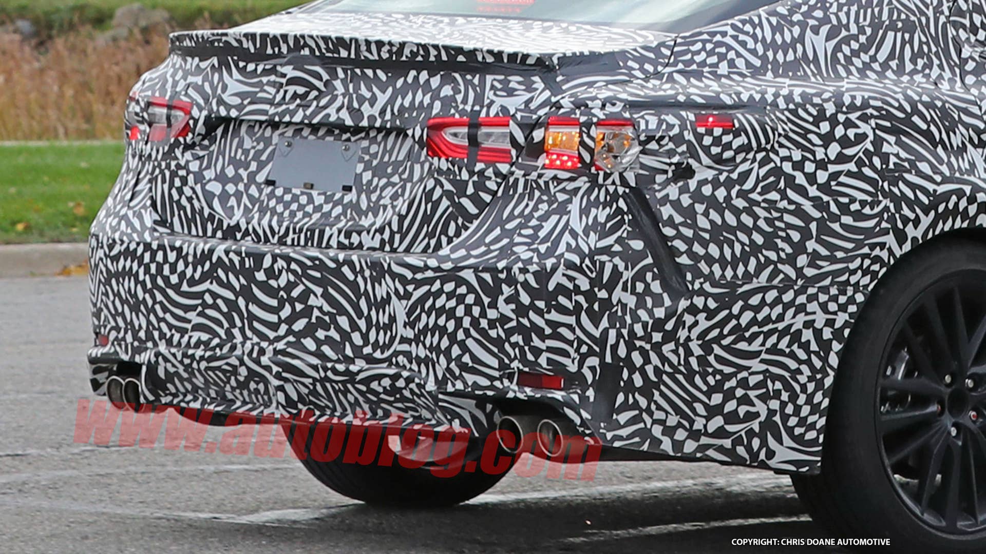 2018 Toyota Camry Spy Shots Rear End Close Up Exterior