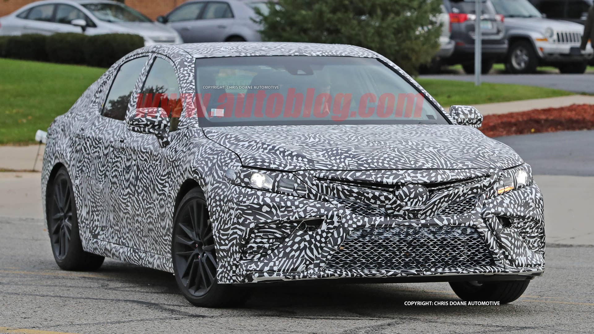 2018 Toyota Camry Spy Shots Front End Exterior