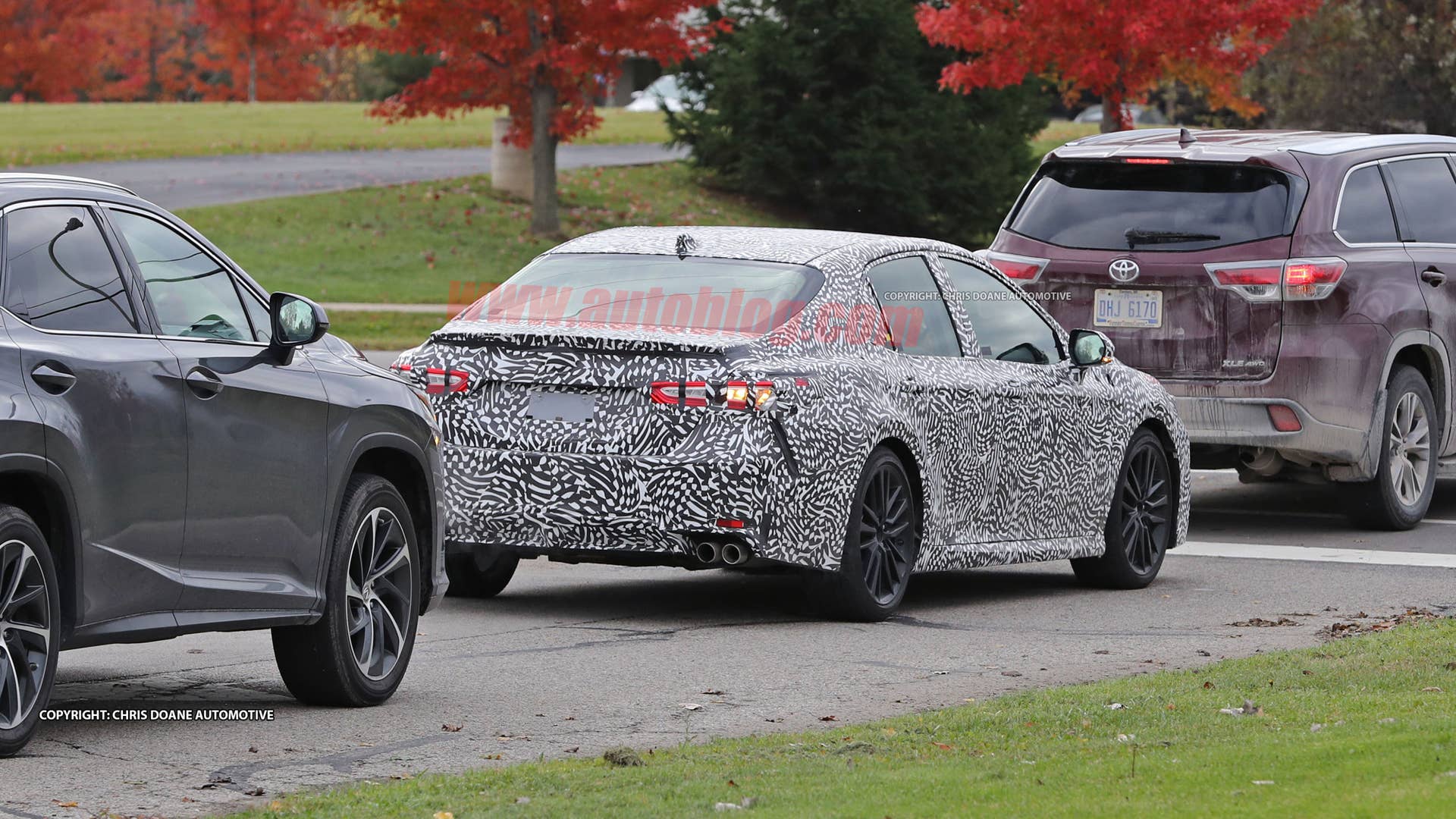 2018 Toyota Camry Spy Shots Rear End Exterior