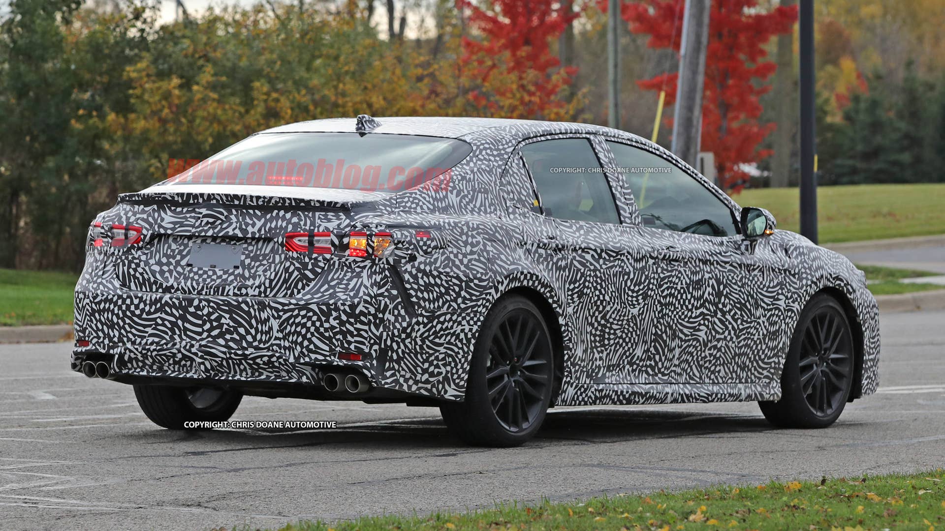 2018 Toyota Camry Spy Shots Rear End Exterior
