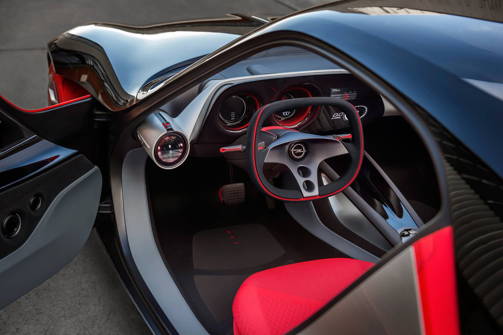 opel gt concept interior steering wheel