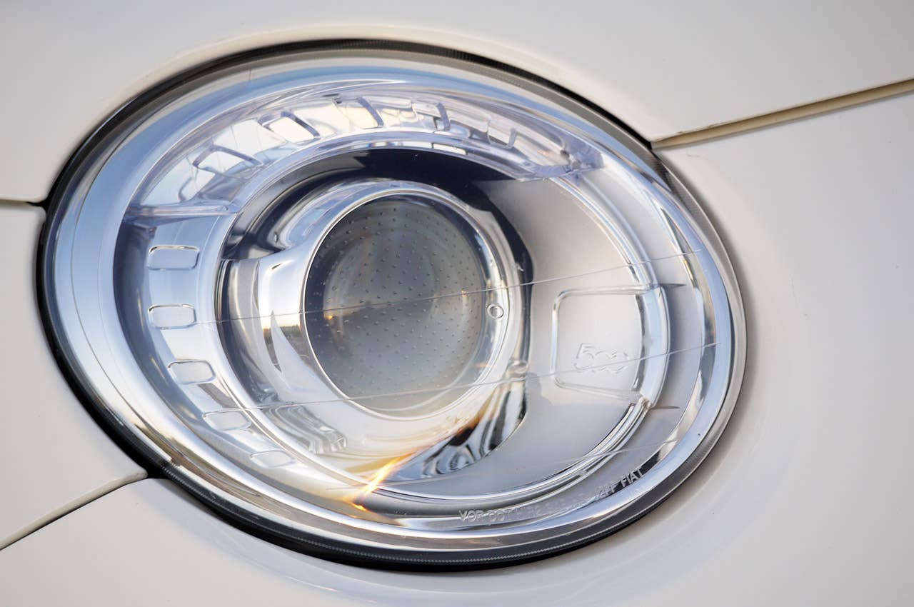 2012 Fiat 500 Abarth headlight