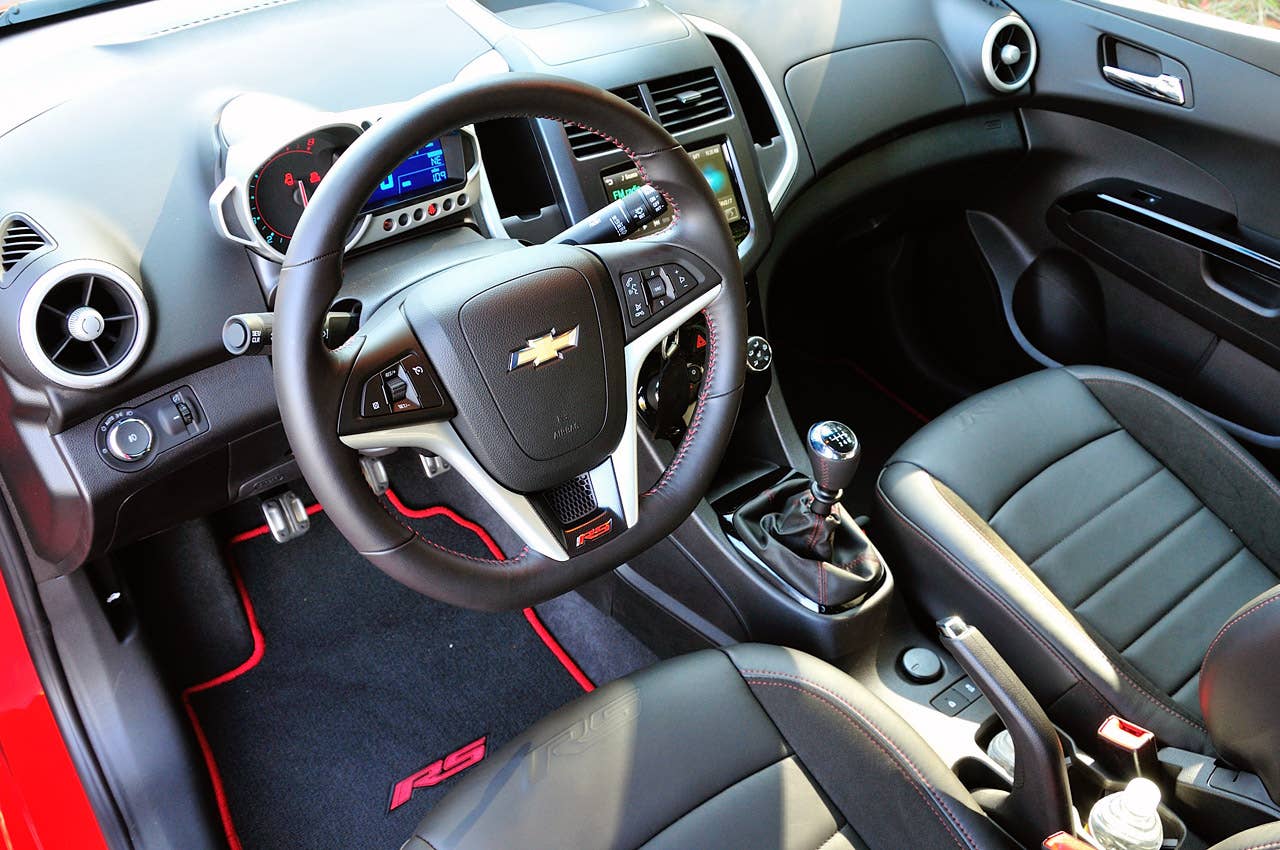 2013 Chevrolet Sonic RS interior