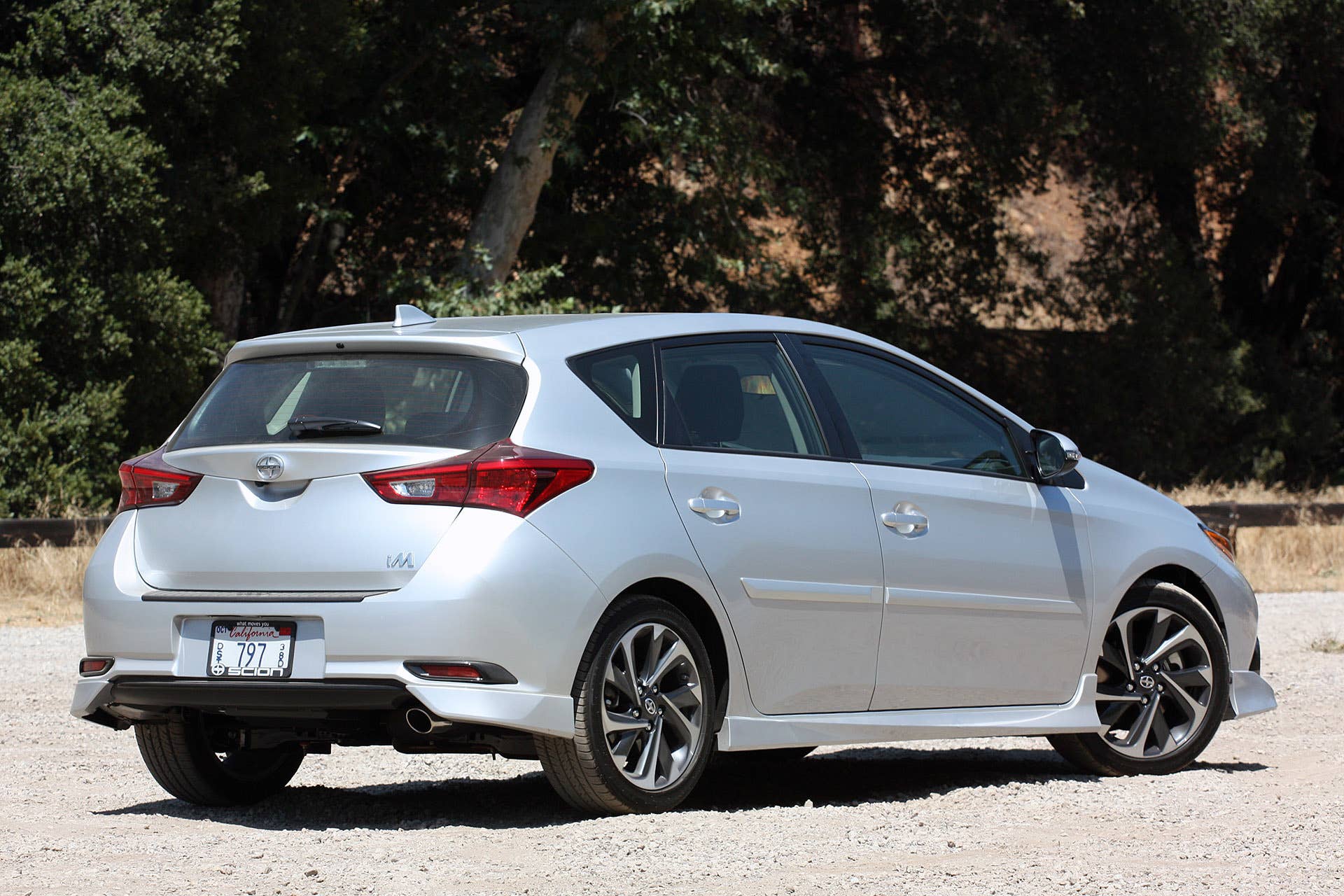 2016 Scion iM rear 3/4 view
