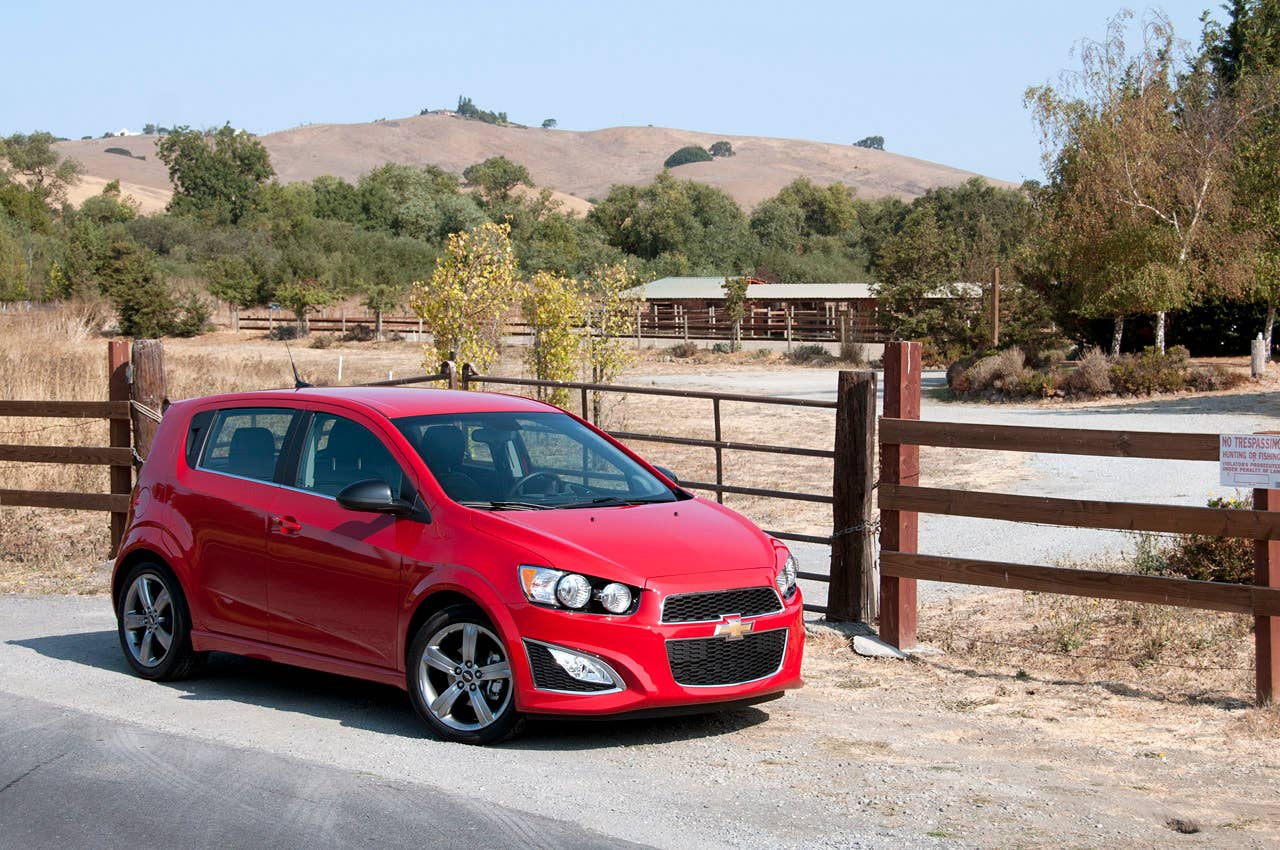 2013 Chevrolet Sonic RS front 3/4 view