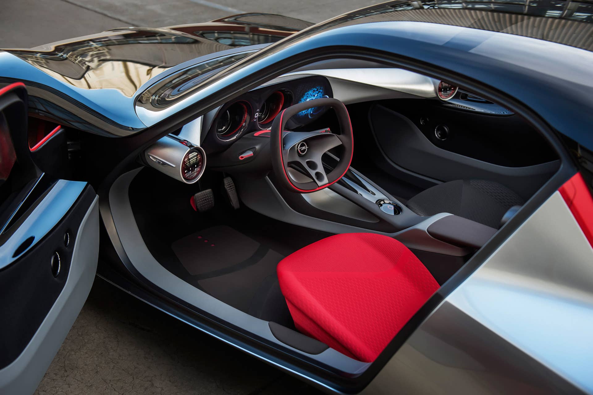 opel gt concept interior door open