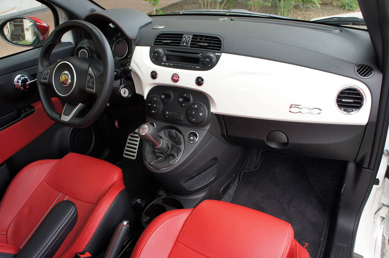 2012 Fiat 500 Abarth interior