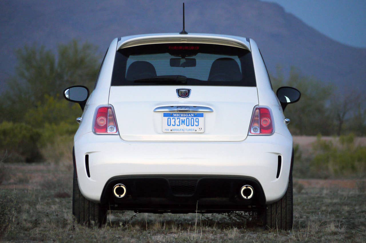 2012 Fiat 500 Abarth rear view