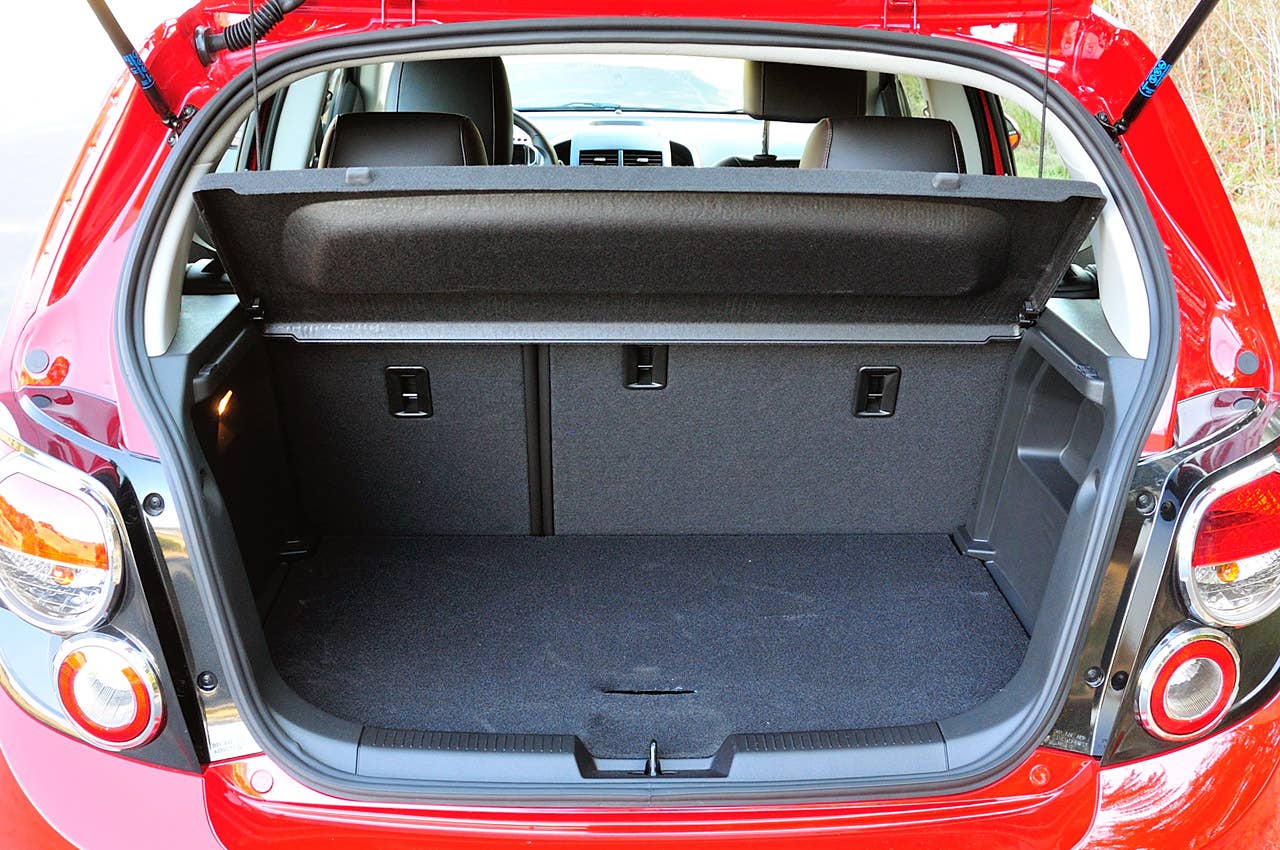 2013 Chevrolet Sonic RS rear cargo area