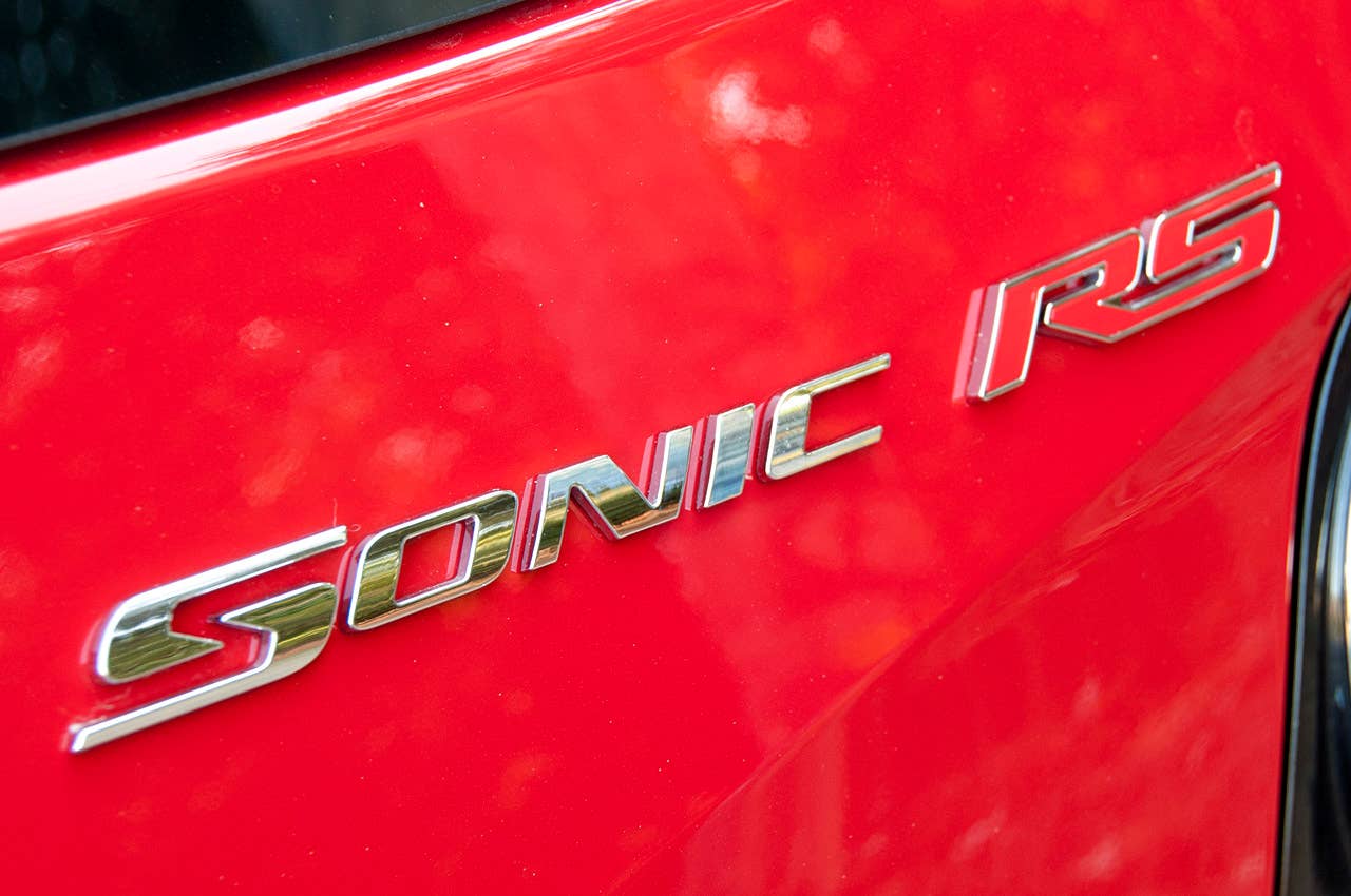 2013 Chevrolet Sonic RS badge