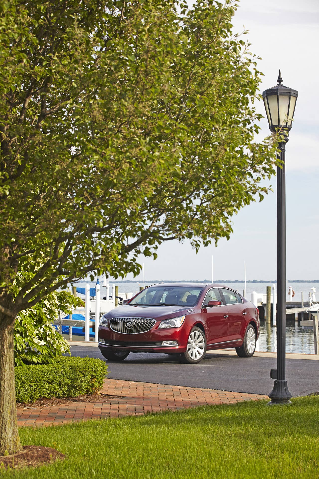 2014 Buick LaCrosse 1SL AWD with Baroque Red Metallic exterior color and 19 Alloy Wheels.  front view