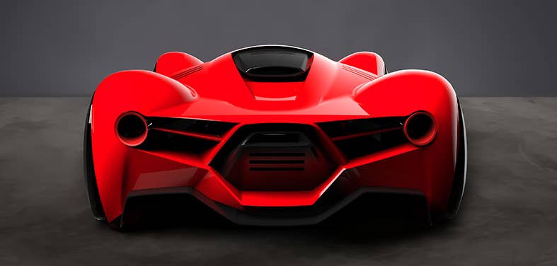 Ferrari Parabolica - Hochschule Pforzheim rear