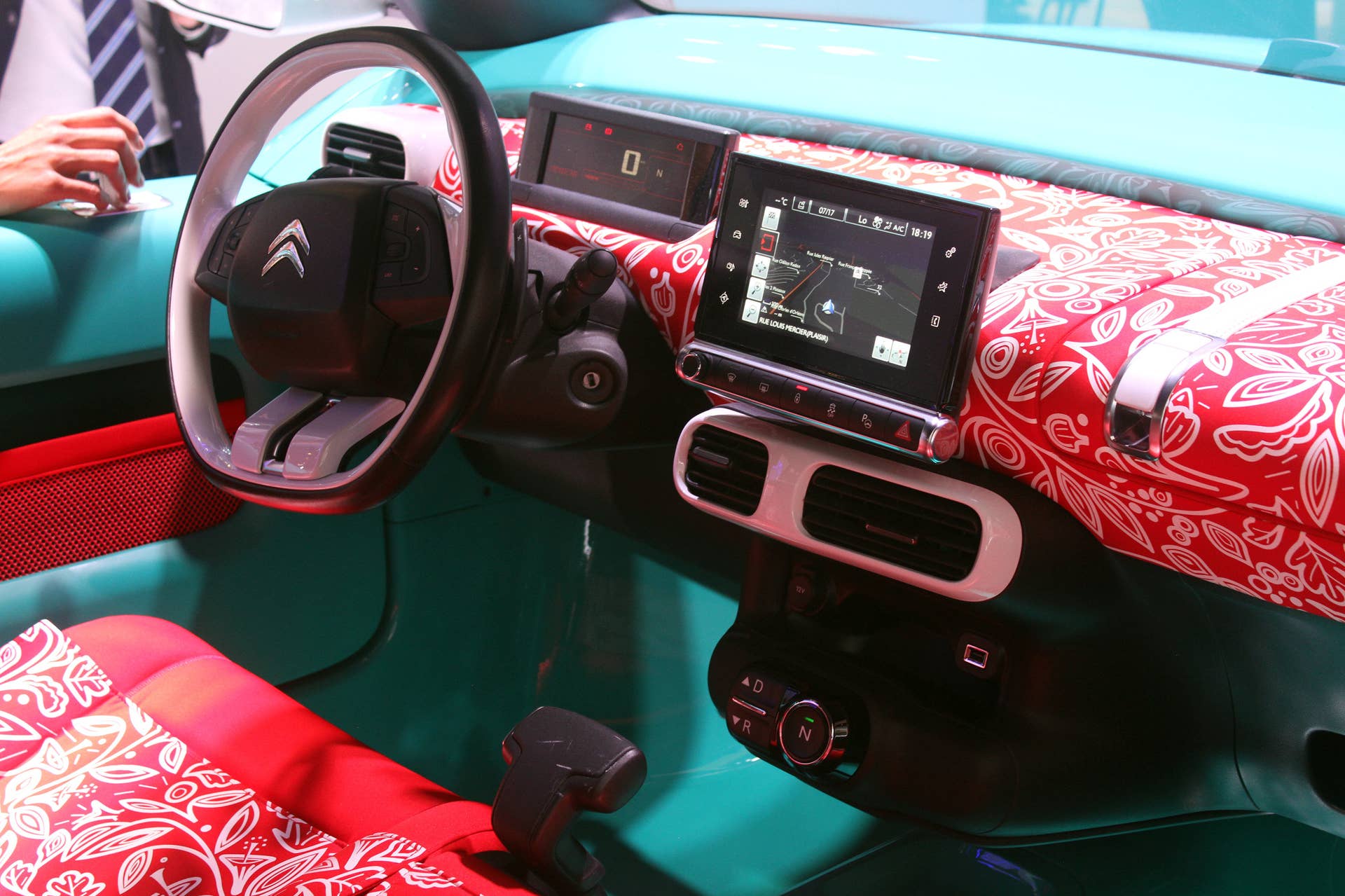 The Citroen Cactus M Concept at the 2015 Frankfurt Motor Show, interior.