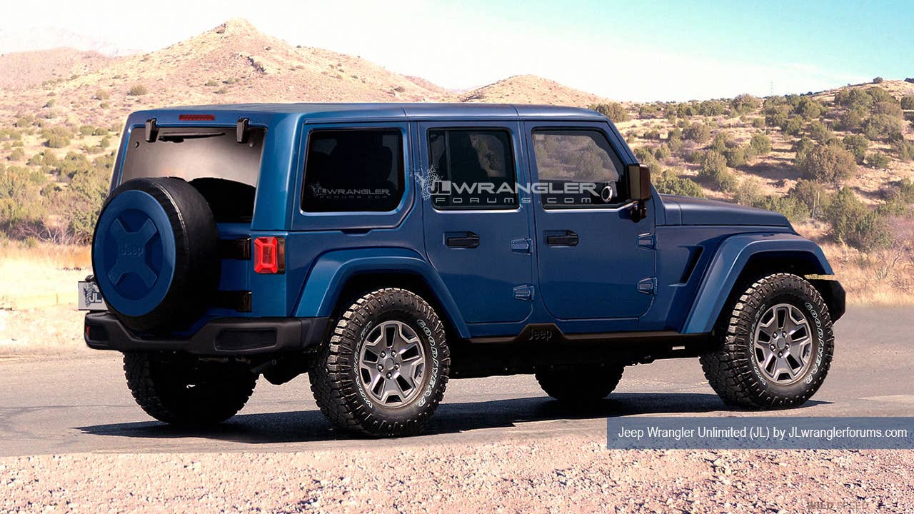 2018 Jeep Wrangler JL rendering