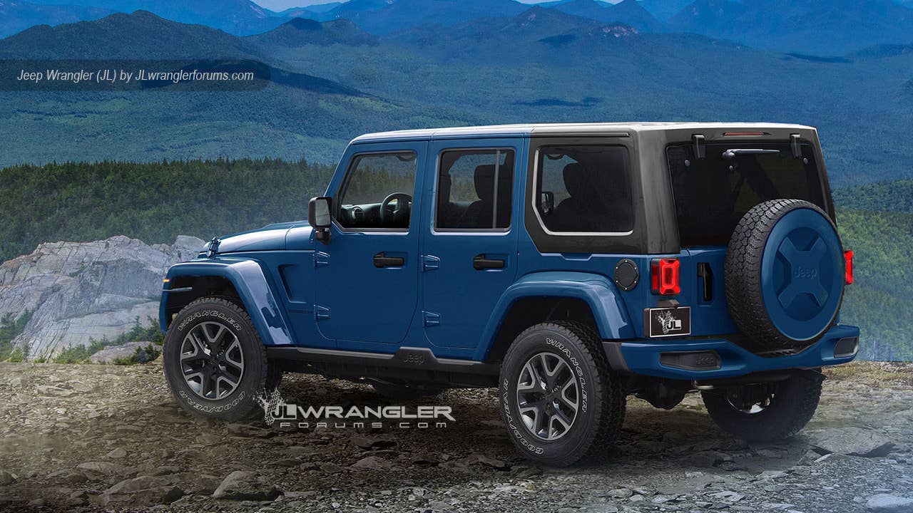 2018 Jeep Wrangler JL rendering