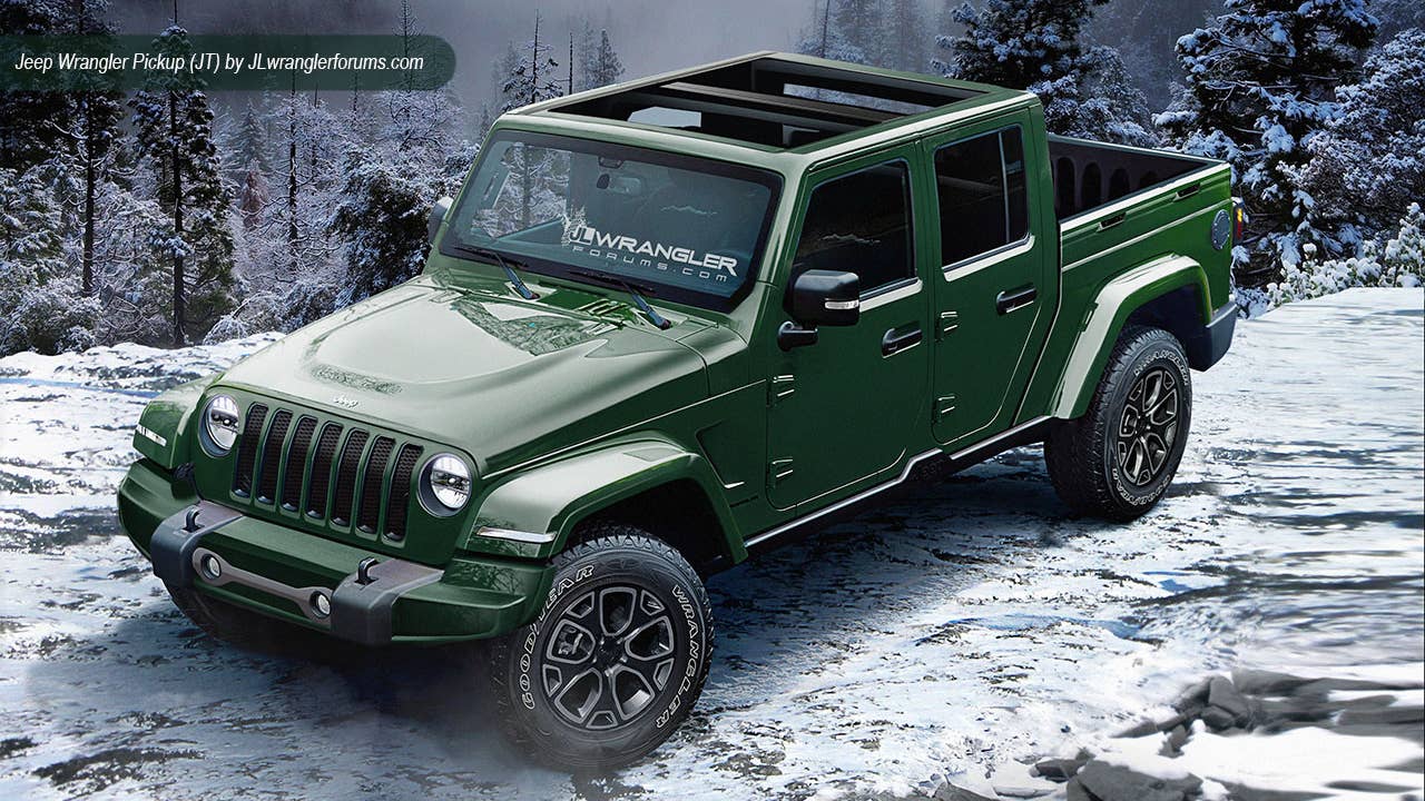 2018 Jeep Wrangler JL truck rendering