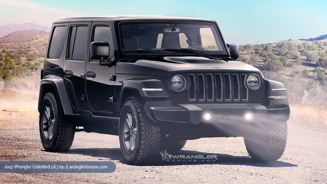 2018 Jeep Wrangler JL rendering