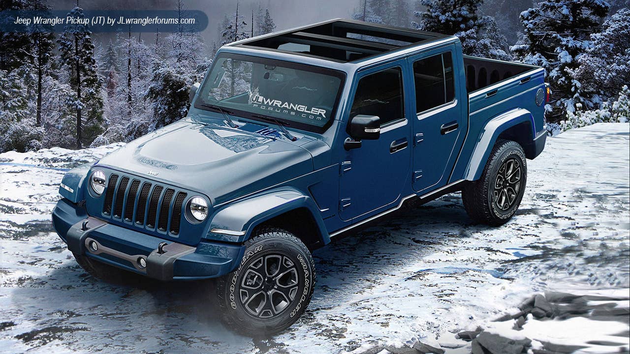 2018 Jeep Wrangler JL truck rendering