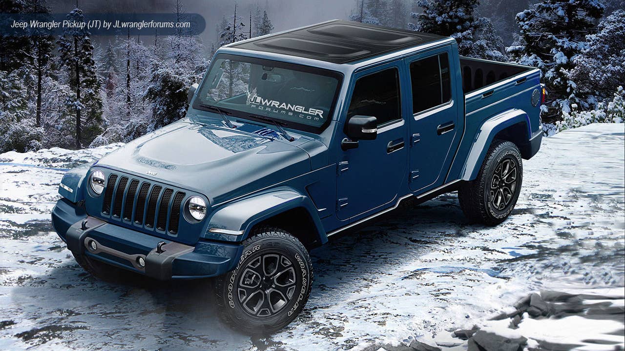 2018 Jeep Wrangler JL truck rendering