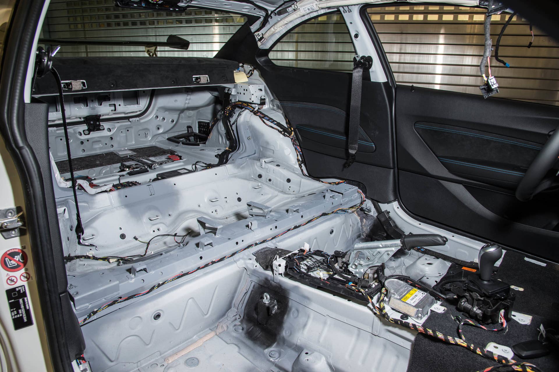 BMW M2 MotoGP Safety Car stripped cockpit