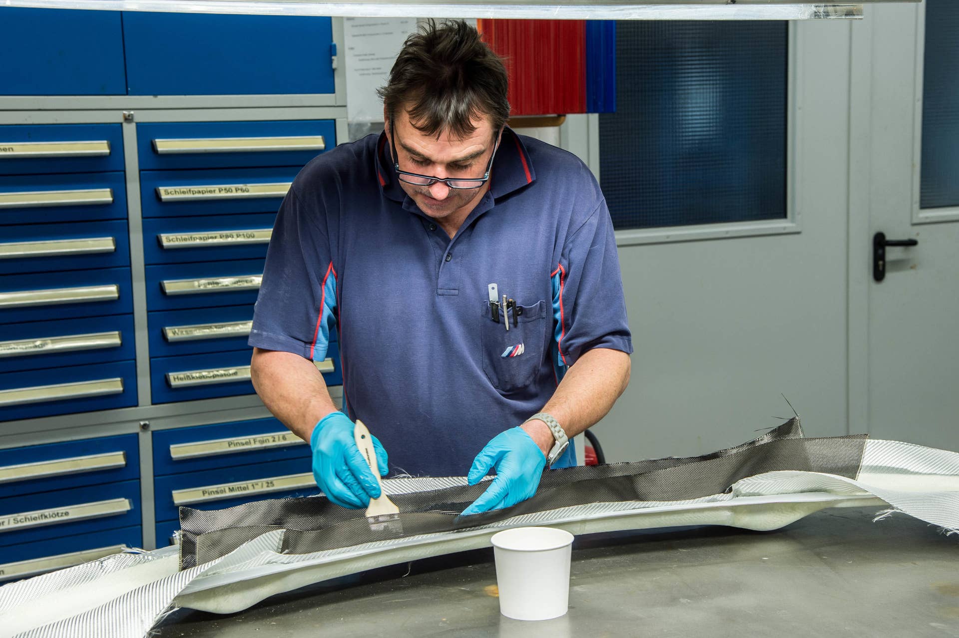 BMW M2 MotoGP Safety Car front spoiler fitting