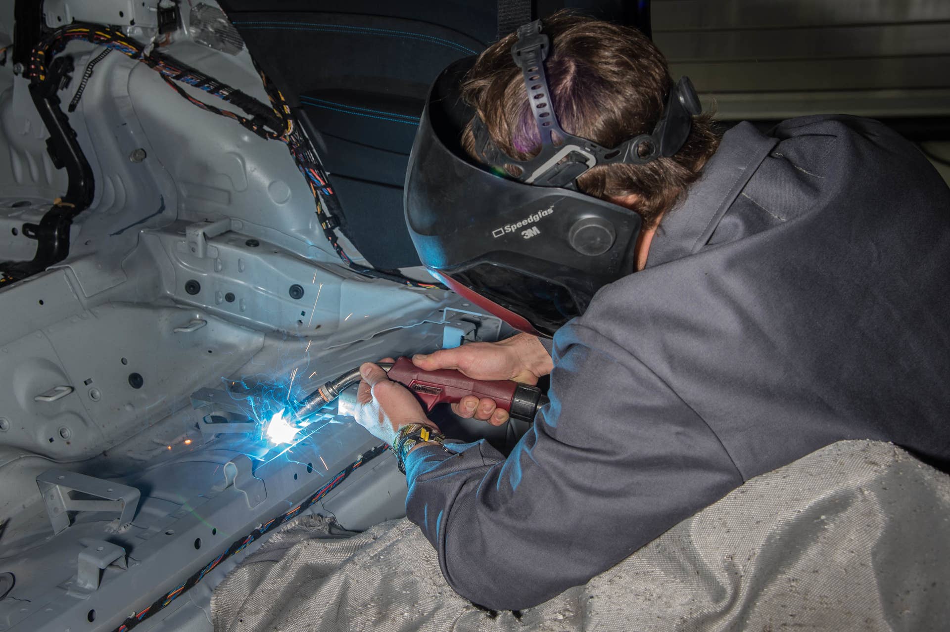 BMW M2 MotoGP Safety Car welding work