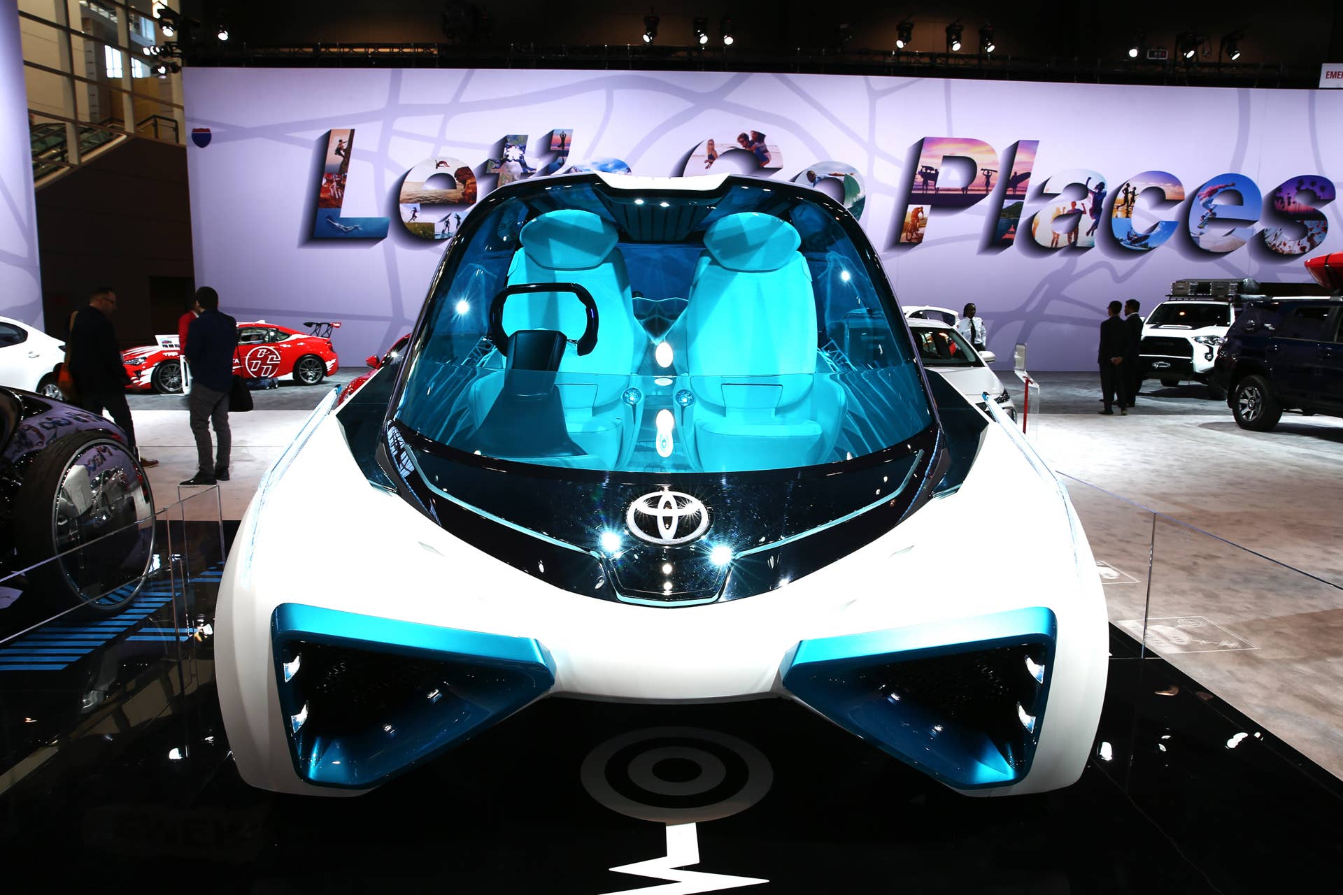CHICAGO, UNITED STATES - FEBRUARY 09: A 2017 Toyota FCV Plus concept model is on display at the 109th Annual Chicago Auto Show at McCormick Place in Chicago, Illionis, USA on February 09, 2017. (Photo by Bilgin S. Sasmaz/Anadolu Agency/Getty Images)