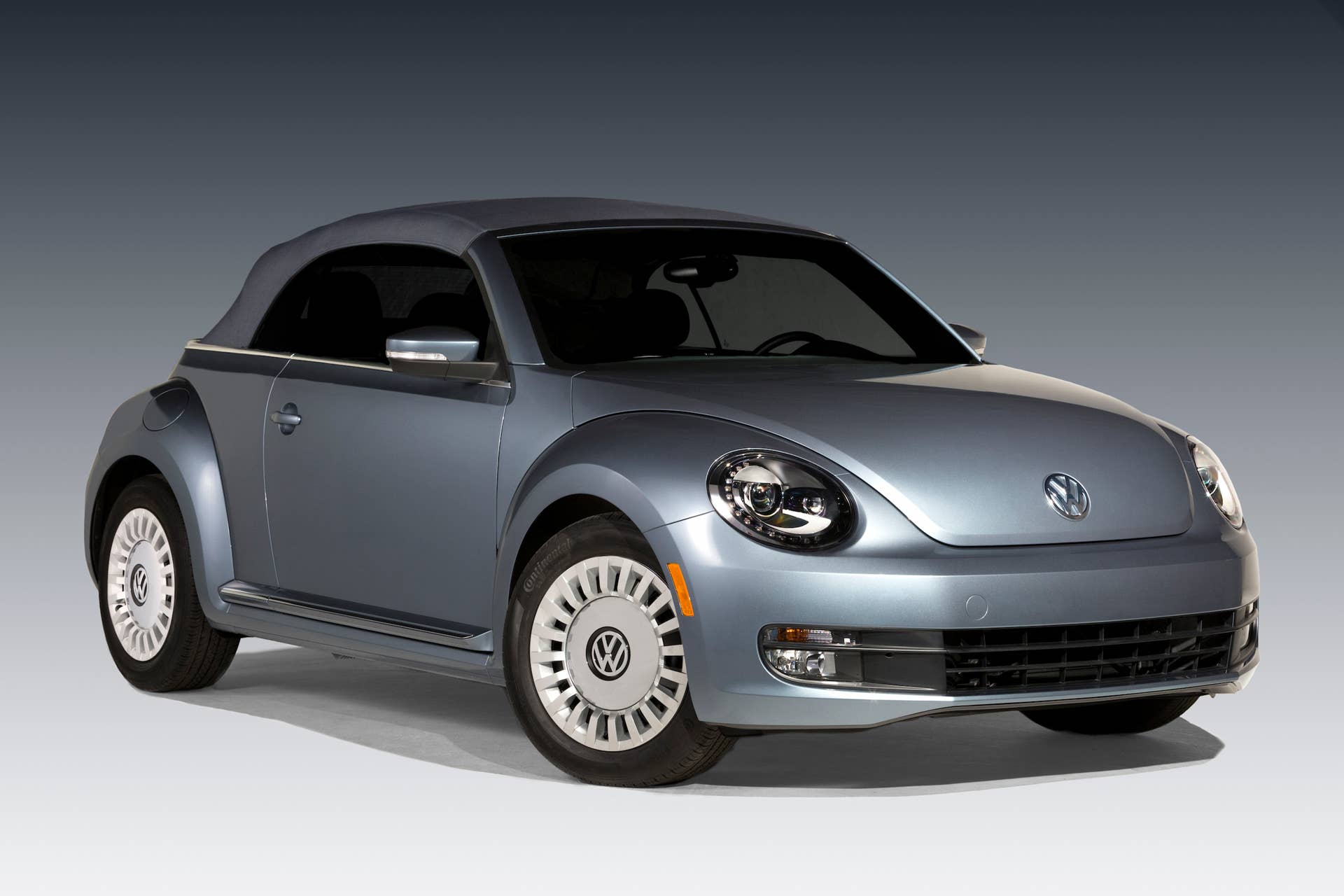 VW Beetle Denim front 3/4