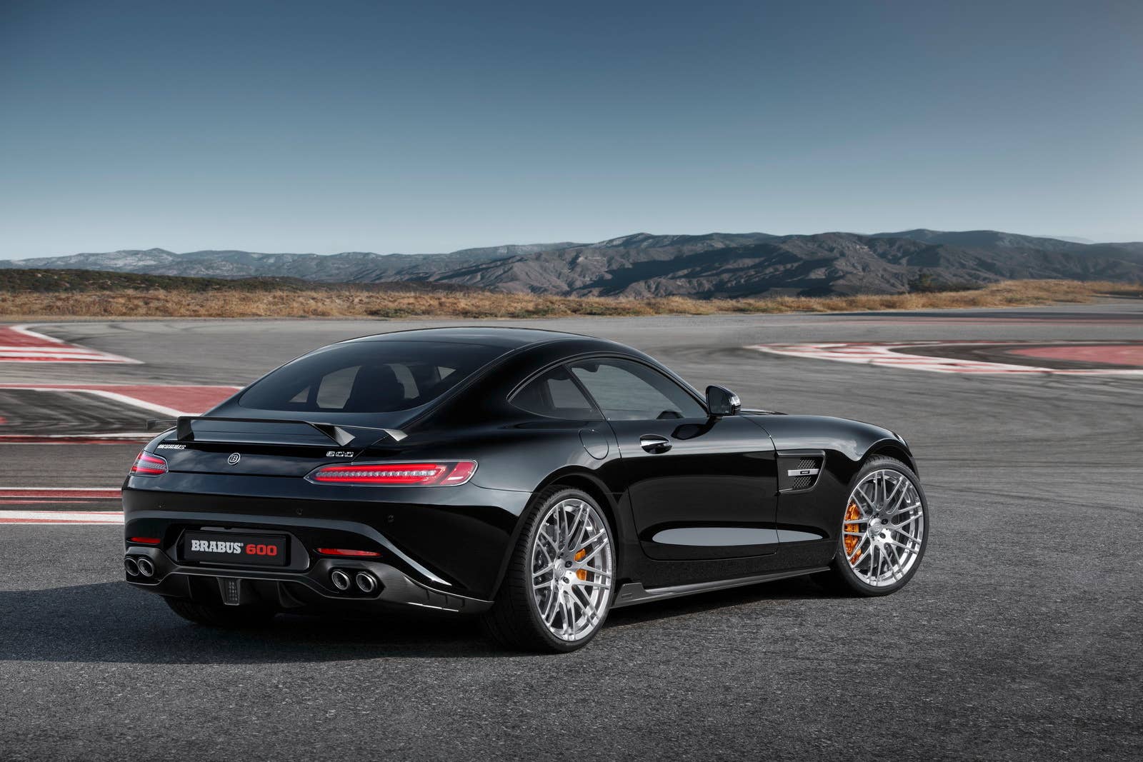 Mercedes-AMG GT S Brabus track rear 3/4