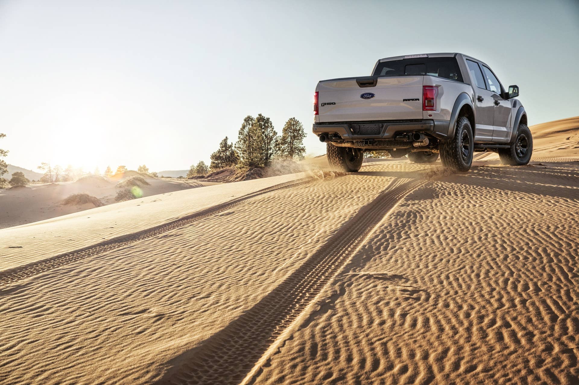 2017 Ford F-150 SVT Raptor SuperCrew tearing through the dirt