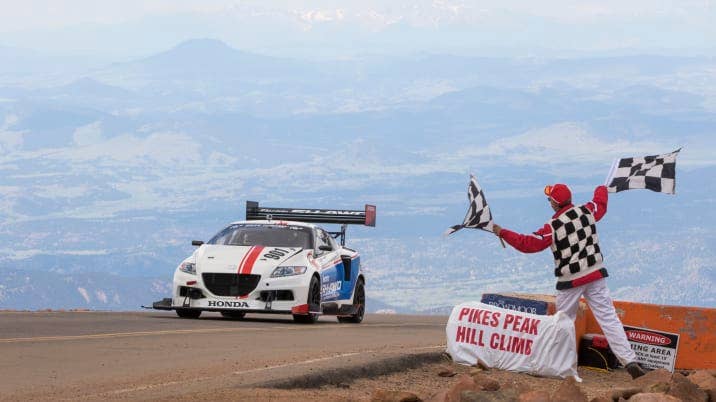 Honda CR-Z four-motor EV at Pikes Peak 2015