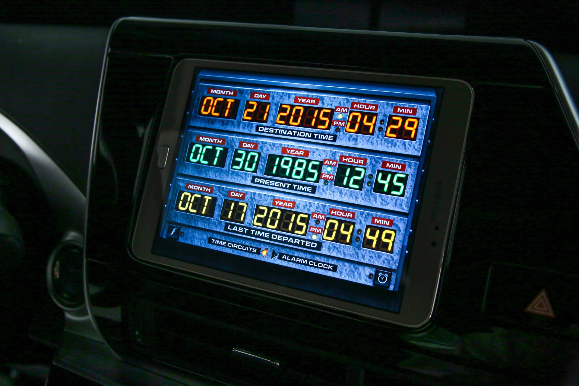 Toyota Mirai Back to the Future Concept date display time circuits