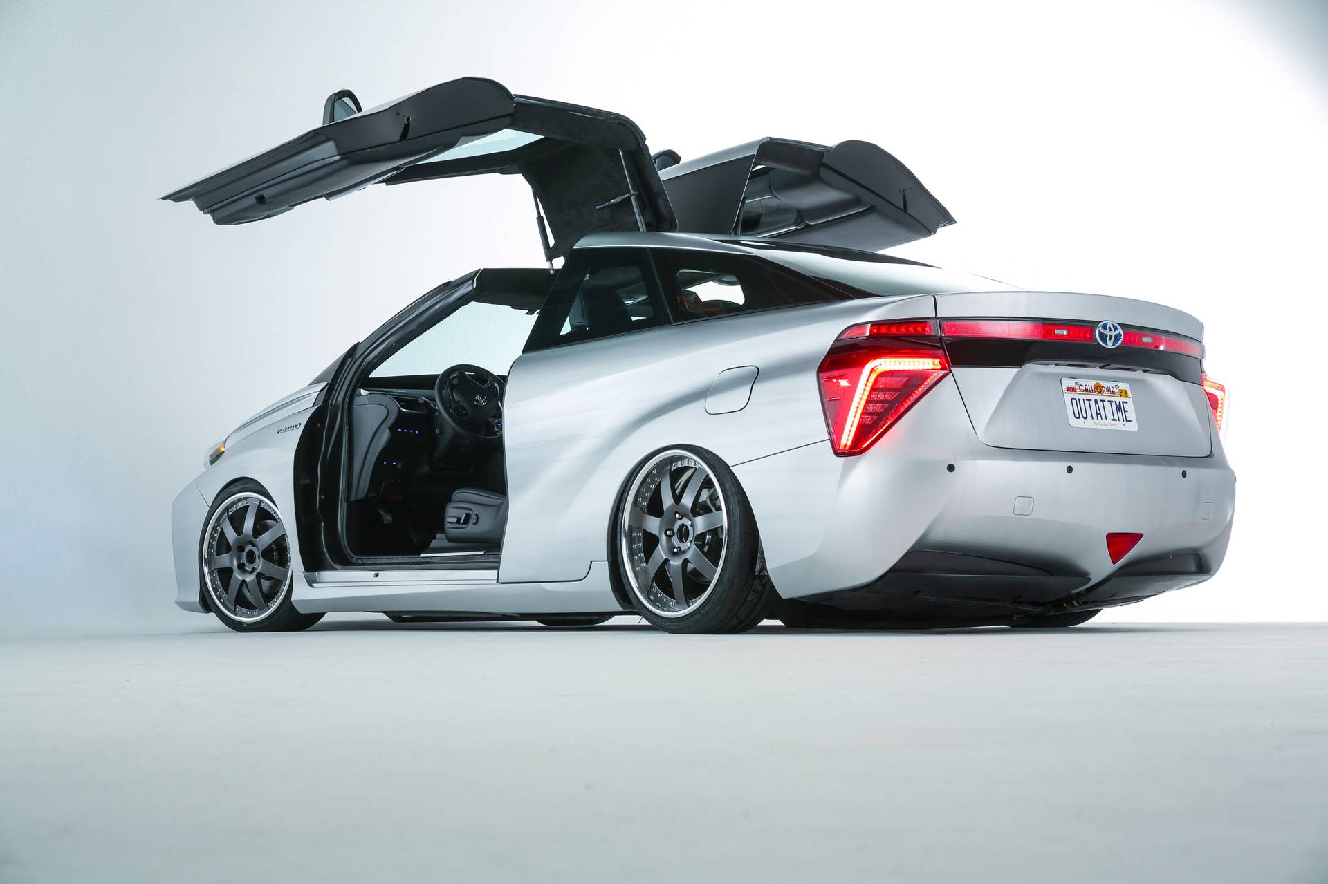 Toyota Mirai BTTF Time Machine Concept rear 3/4