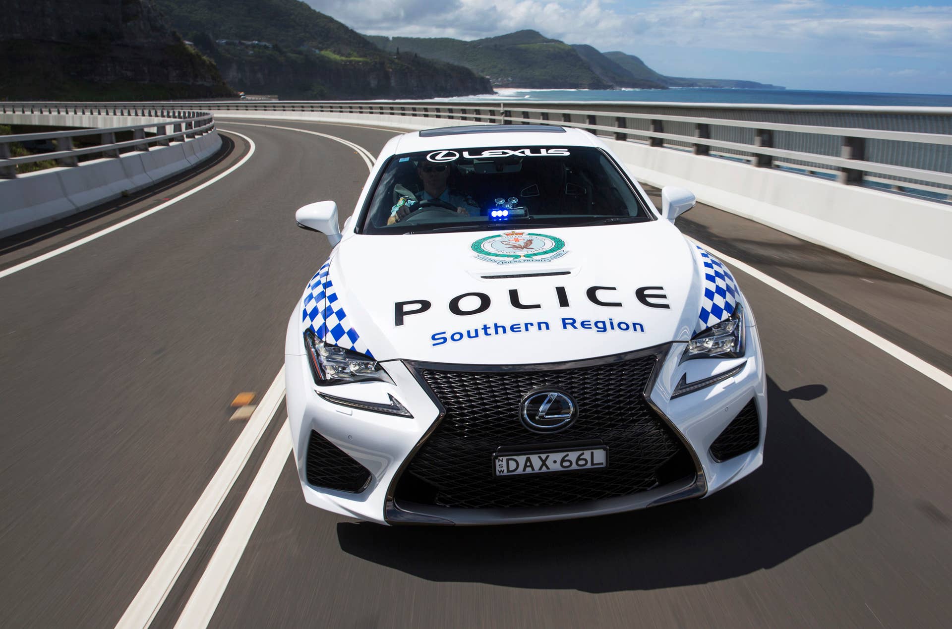 Lexus RC F NSW Police Cruiser front