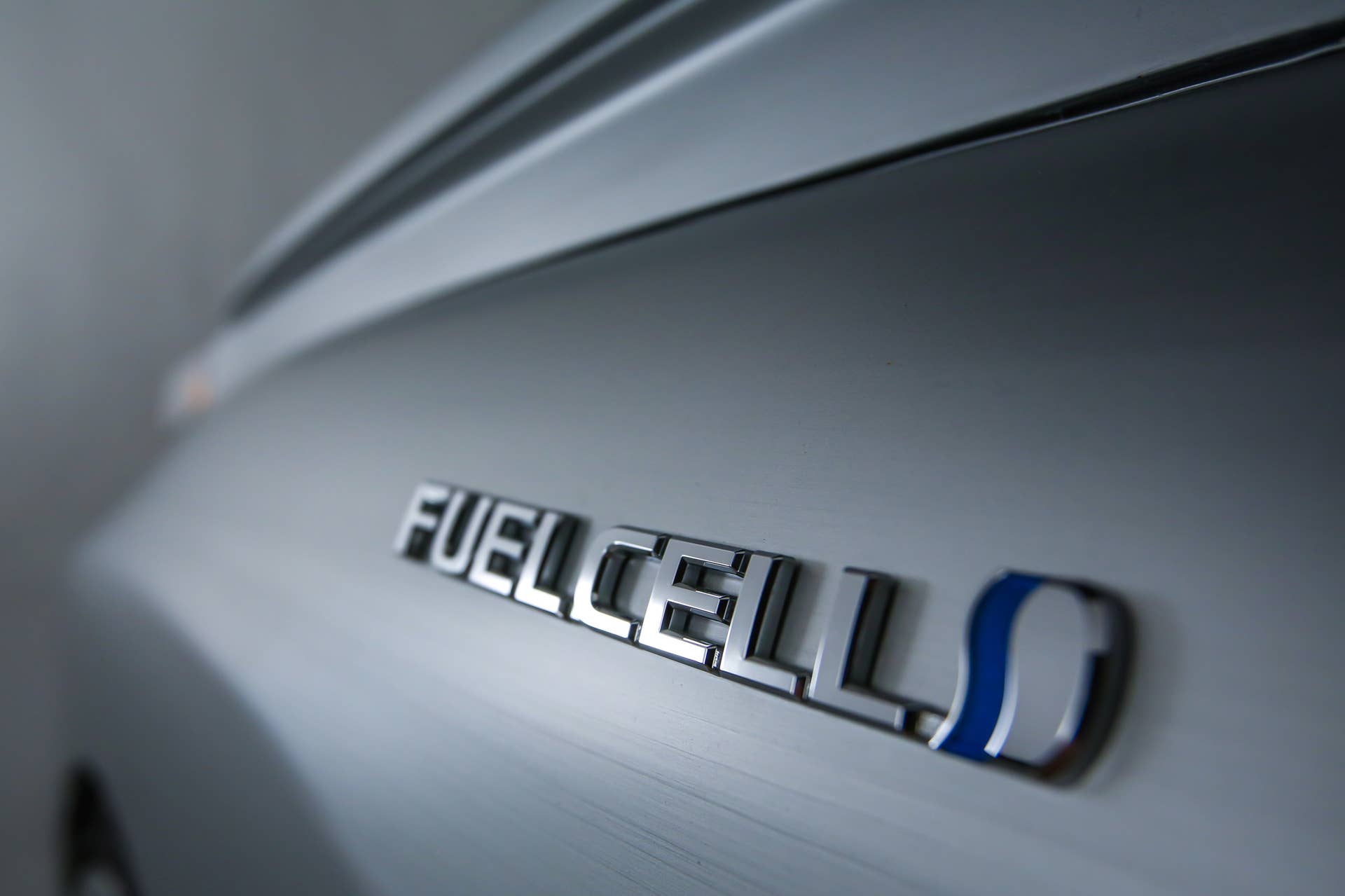 Toyota Mirai Back to the Future Concept fuel cell badge