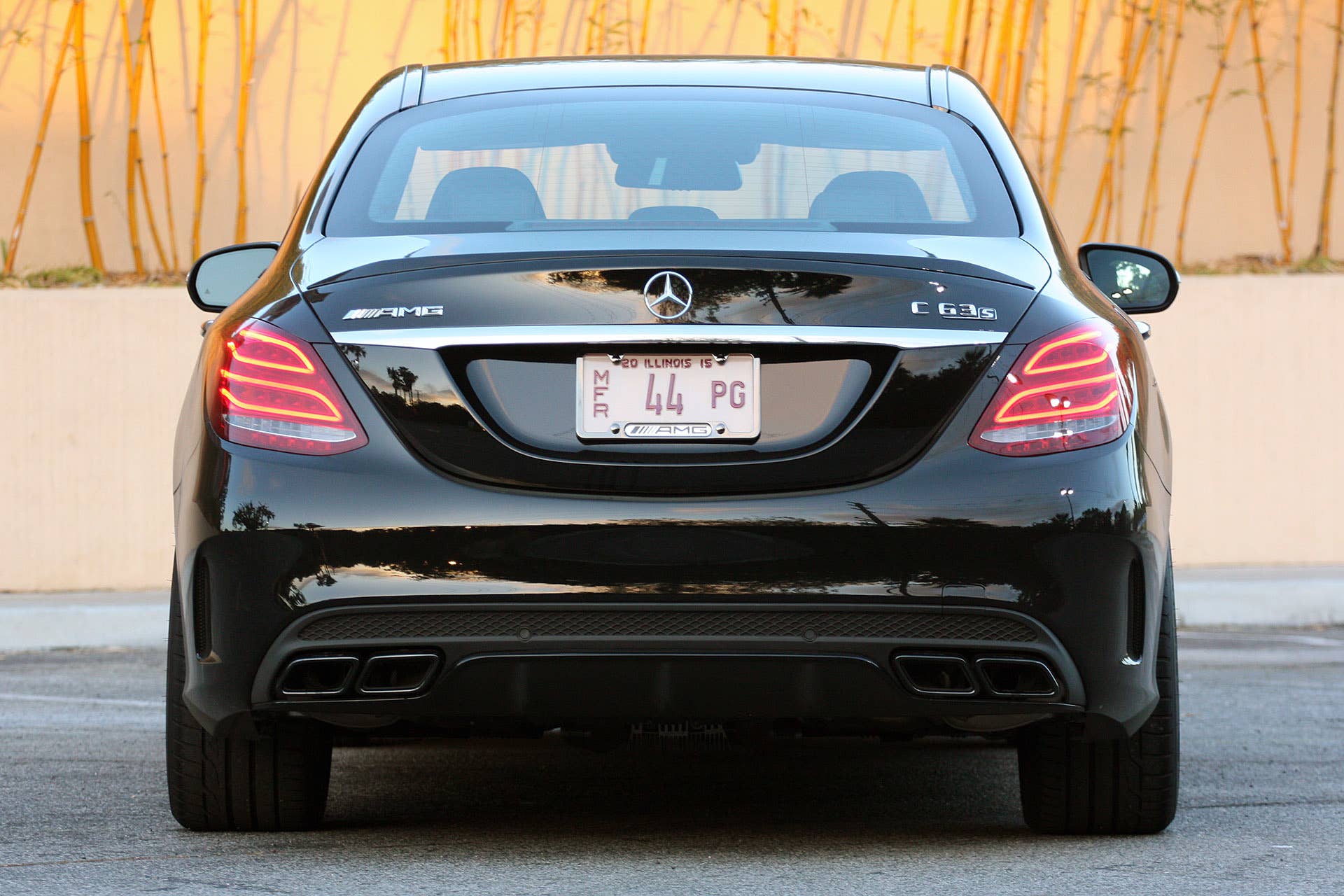 2015 Mercedes-AMG C63 S rear view
