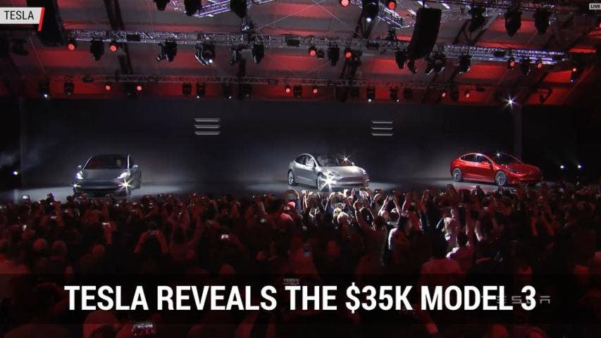 Tesla Model 3 Reveal | Autoblog Minute