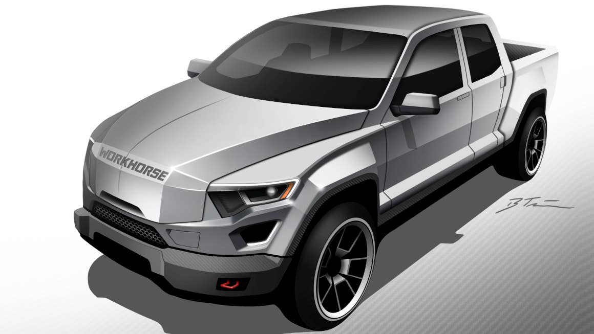 Workhorse W-15 Electric Pickup Truck Front End Exterior