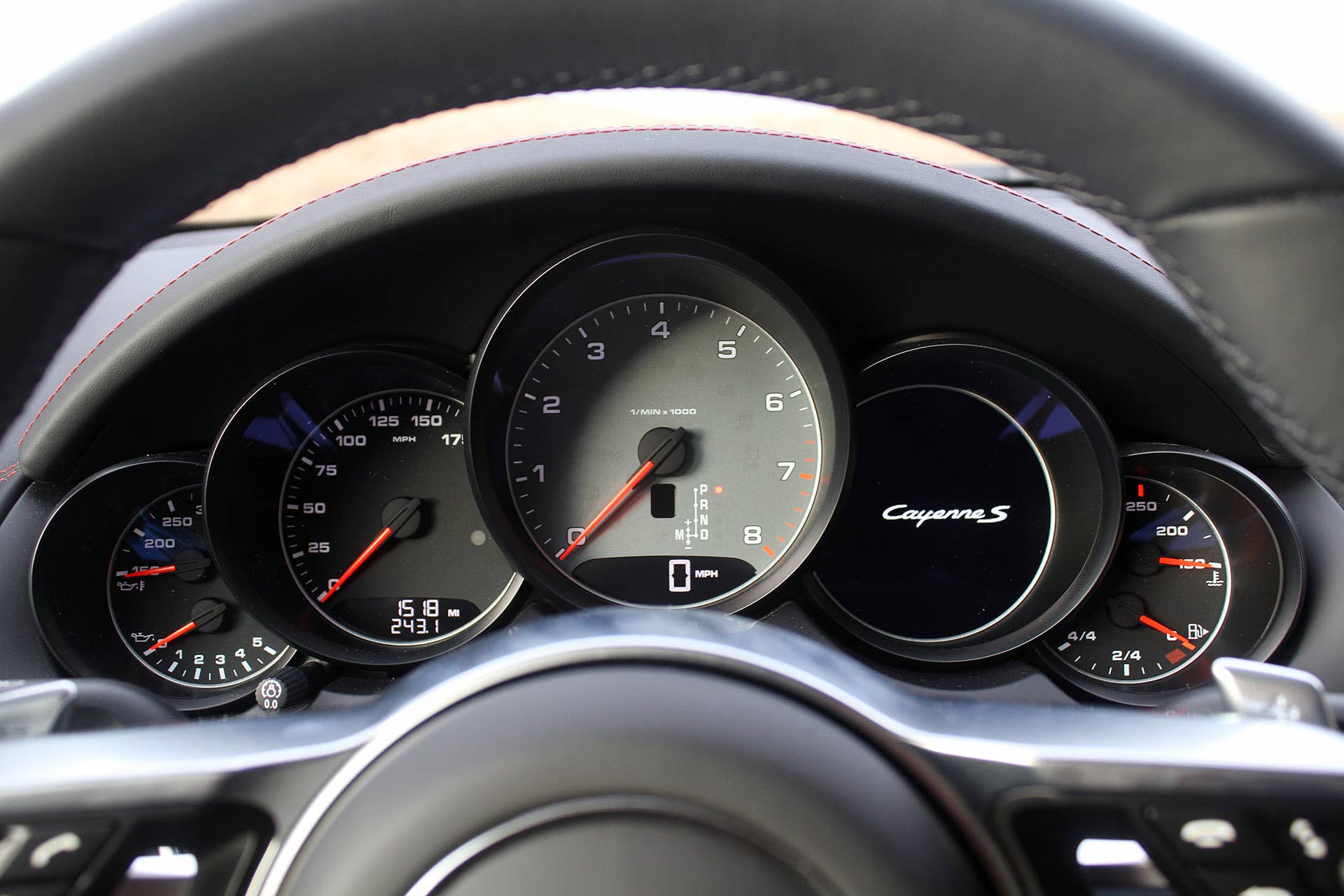 2015 Porsche Cayenne S gauges