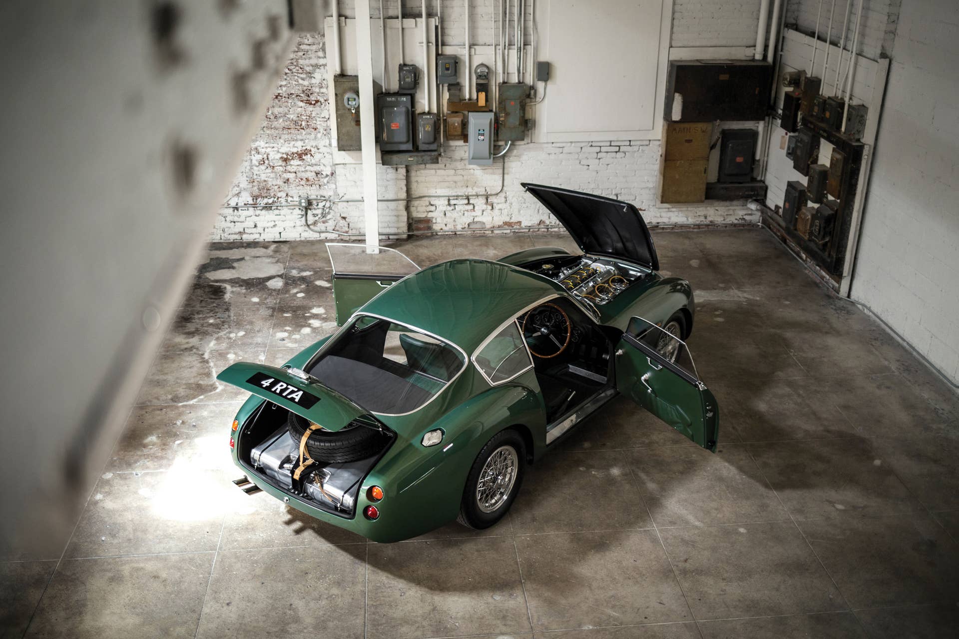 Aston Martin DB4 GT Zagato doors open above